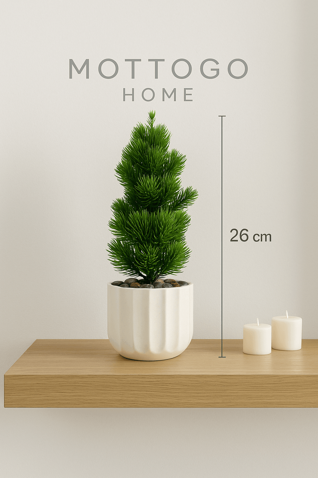 Saksılı Yapay Çam 26 cm 