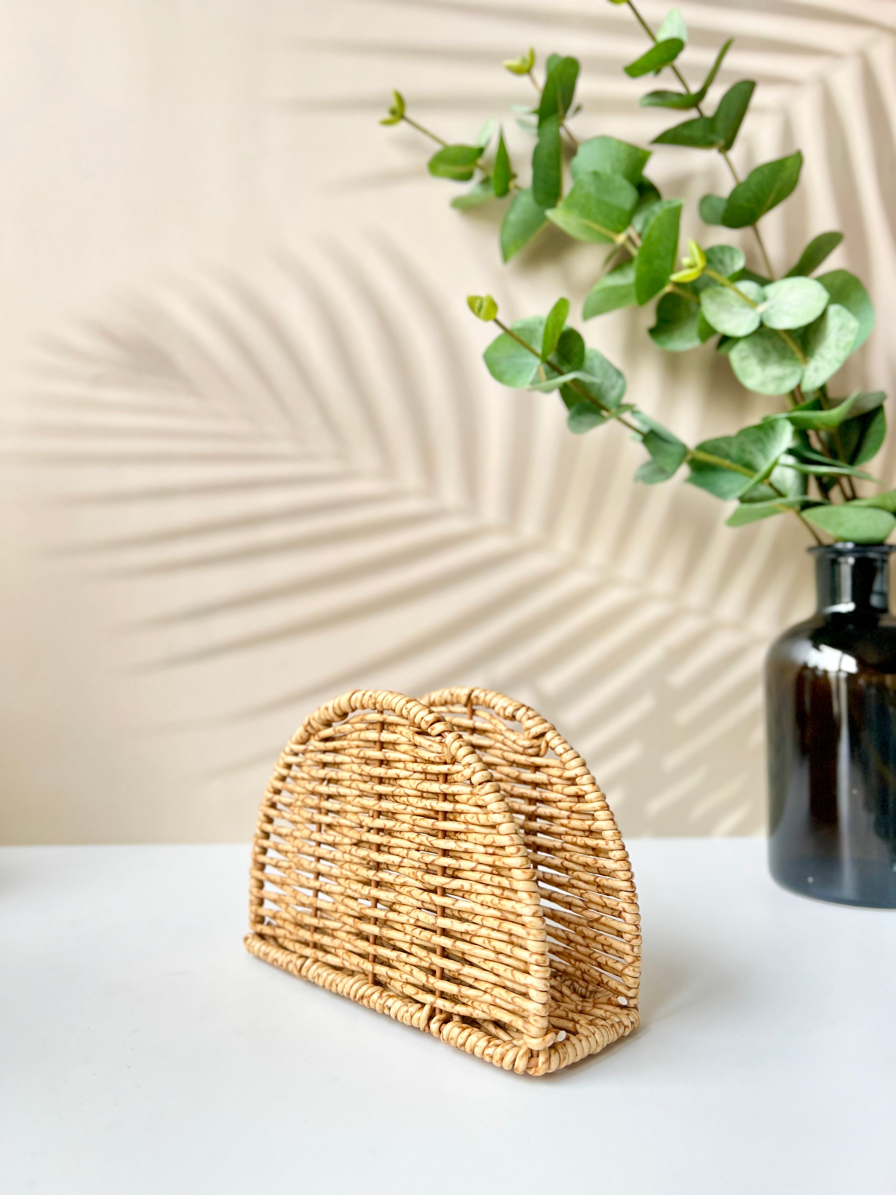 Rattan Oval Peçetelik