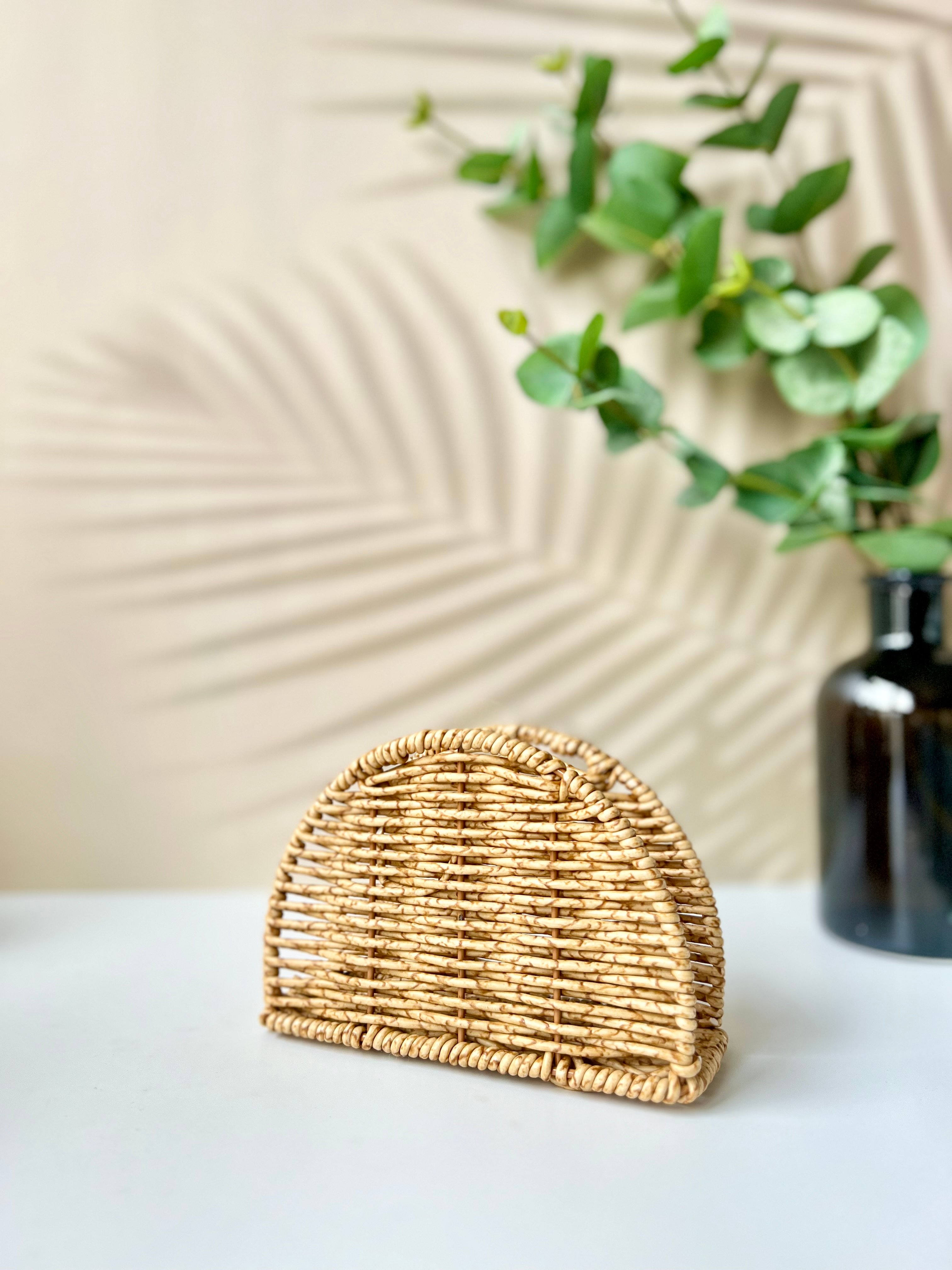 Rattan Oval Peçetelik