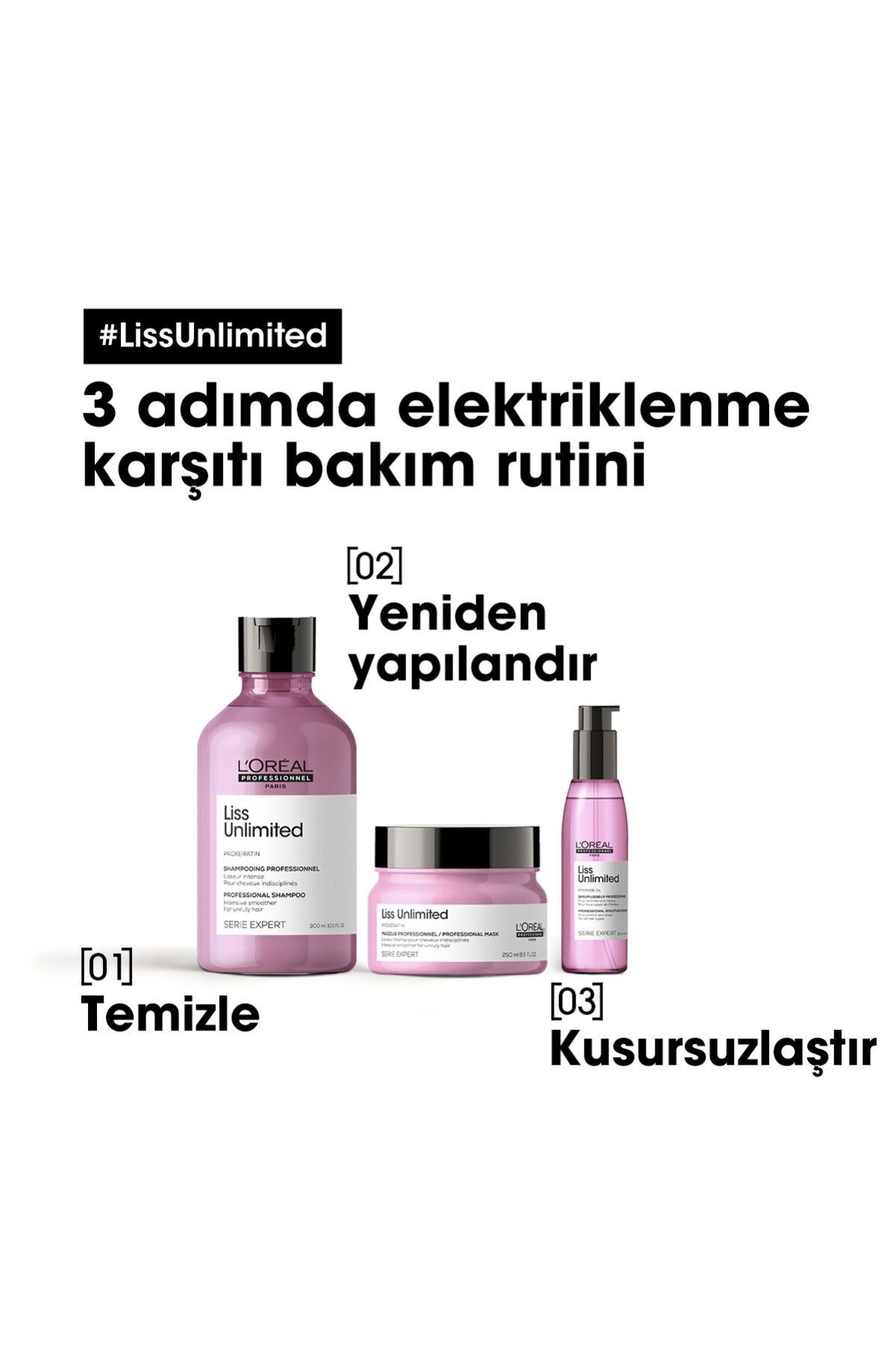 L'oreal Professionnel Liss Unlimited Elektriklenme Karşıtı Serum 125 Ml