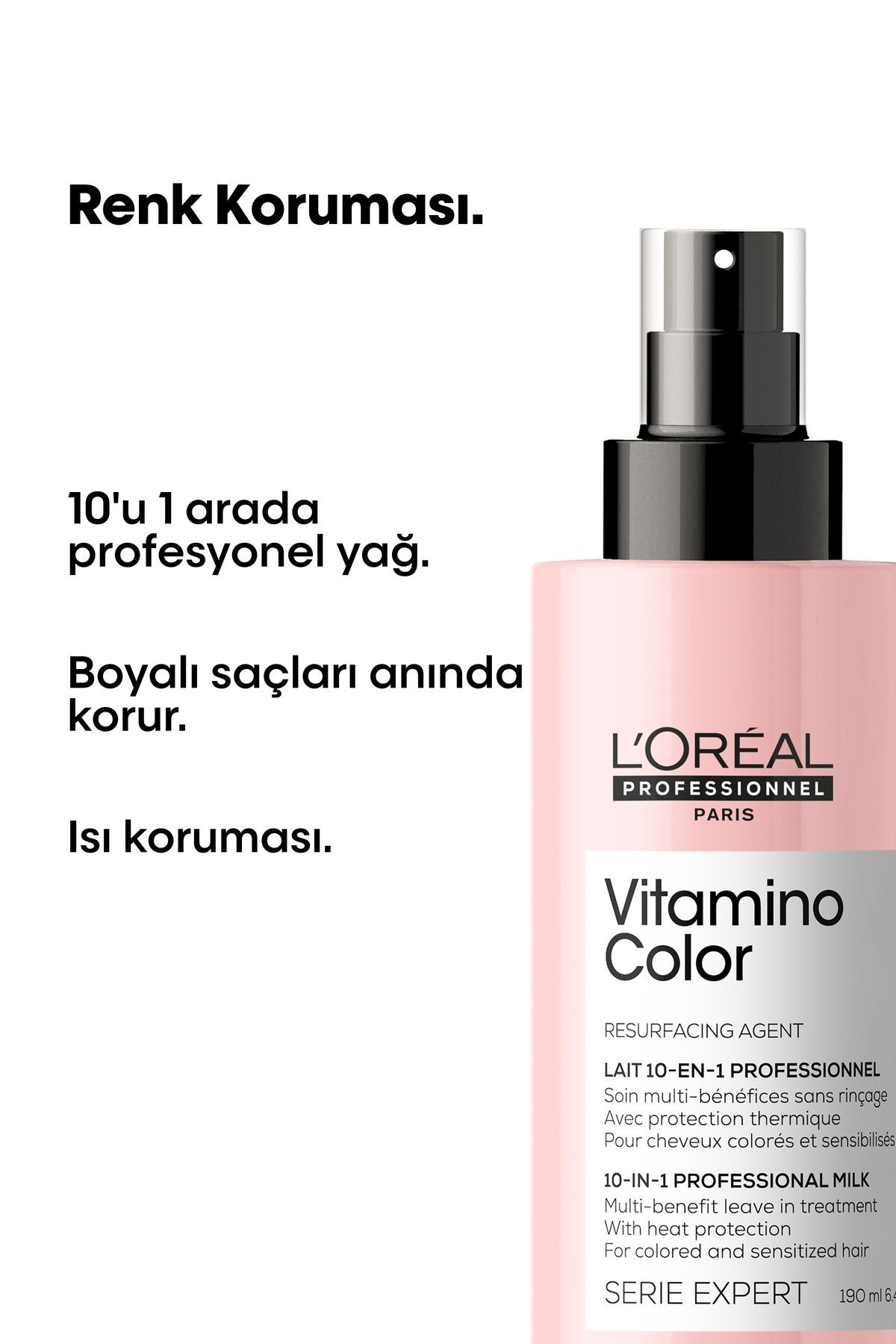 L'oreal Professionnel  Vitamino Color Boyalı Saçlar Için 10 Etkili Mucize Bakım Spreyi 190 Ml