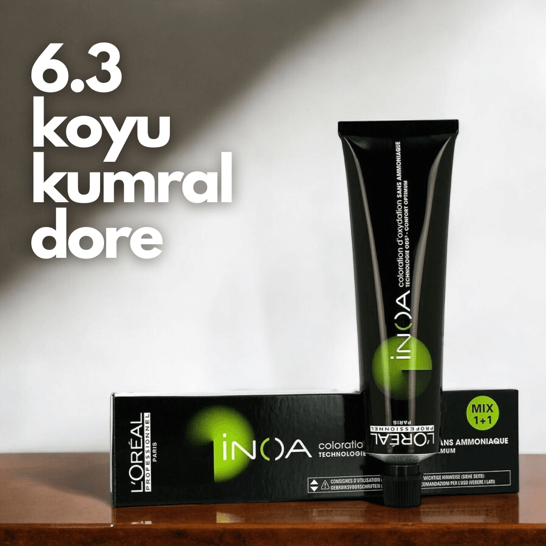 Loreal İnoa 6.3 Numara (Koyu Kumral Dore) Saç Boyası 60 Ml