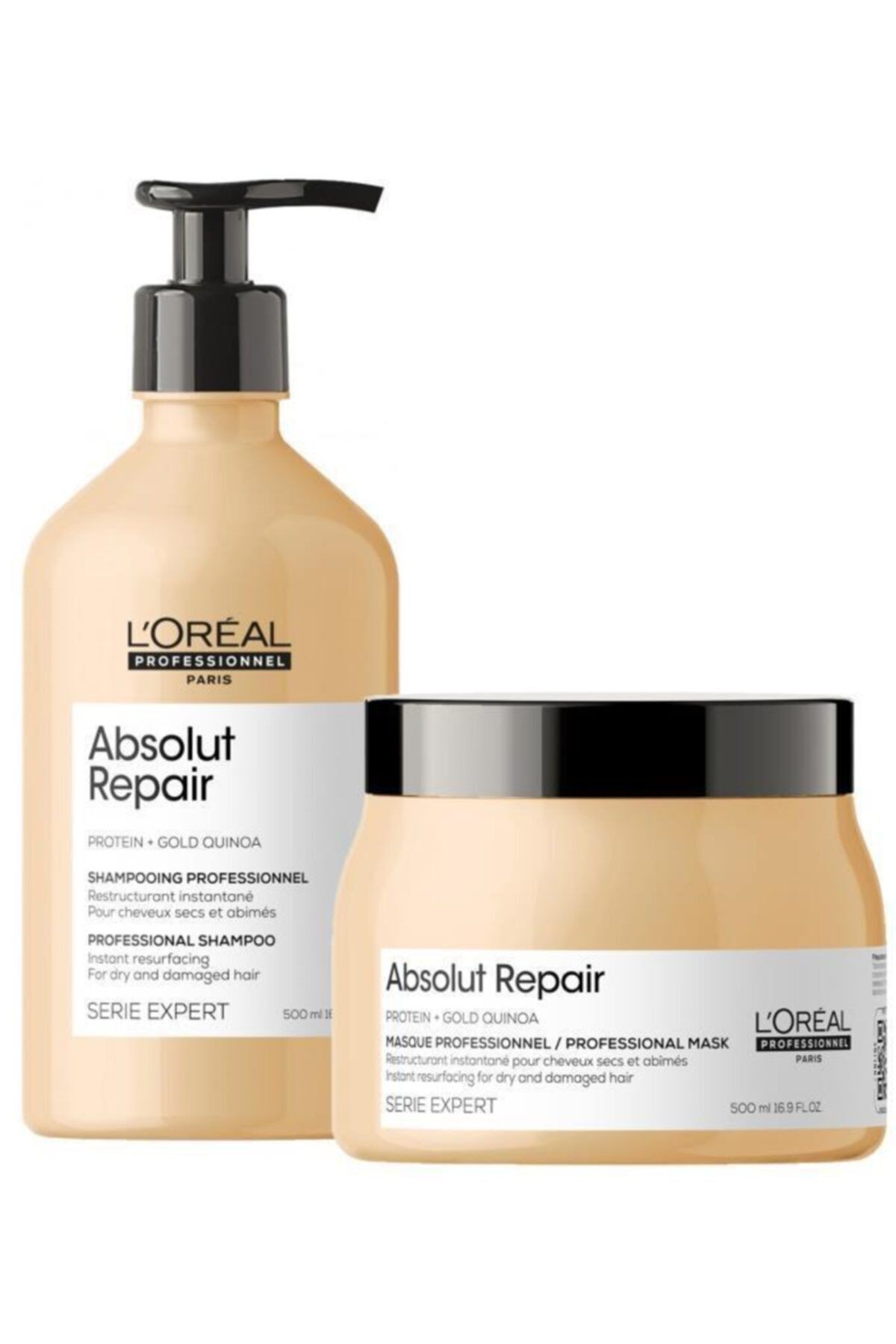 L'oreal Professionnel   Absolut Repair Şampuan 500 ml +  Absolut Repair Maske 500 ml