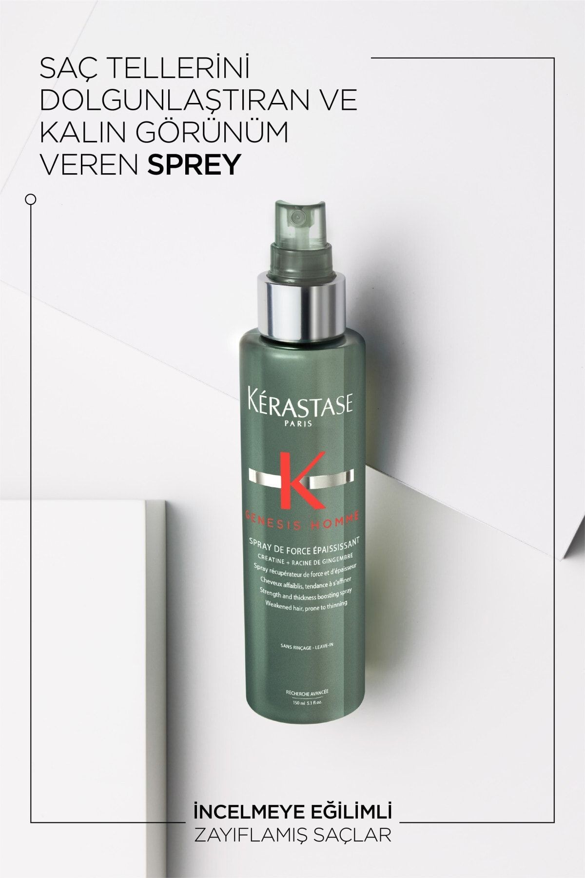 Genesis Homme Dökülme Karşıtı Güçlendirici Ve Şekillendirici Sprey 150ml 