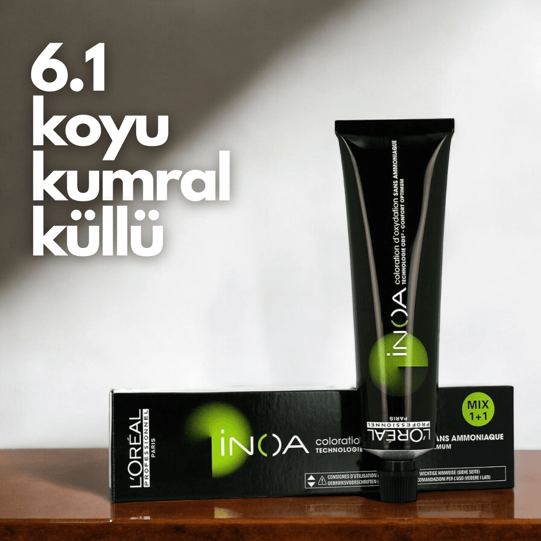 Loreal İnoa 6.1 Numara (Koyu Kumral Küllü)  Saç Boyası 60 gr