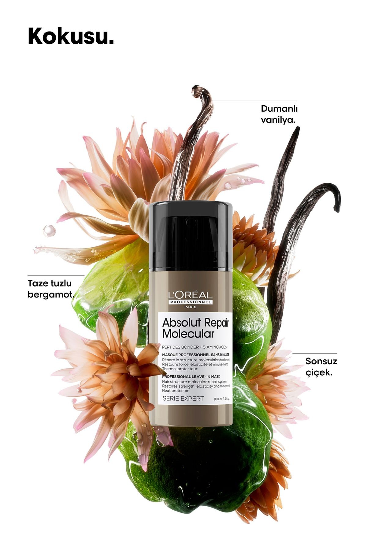 L'oreal Professionnel Absolut Repair Molecular Leave İn  Durulanmayan Maske 100 Ml 