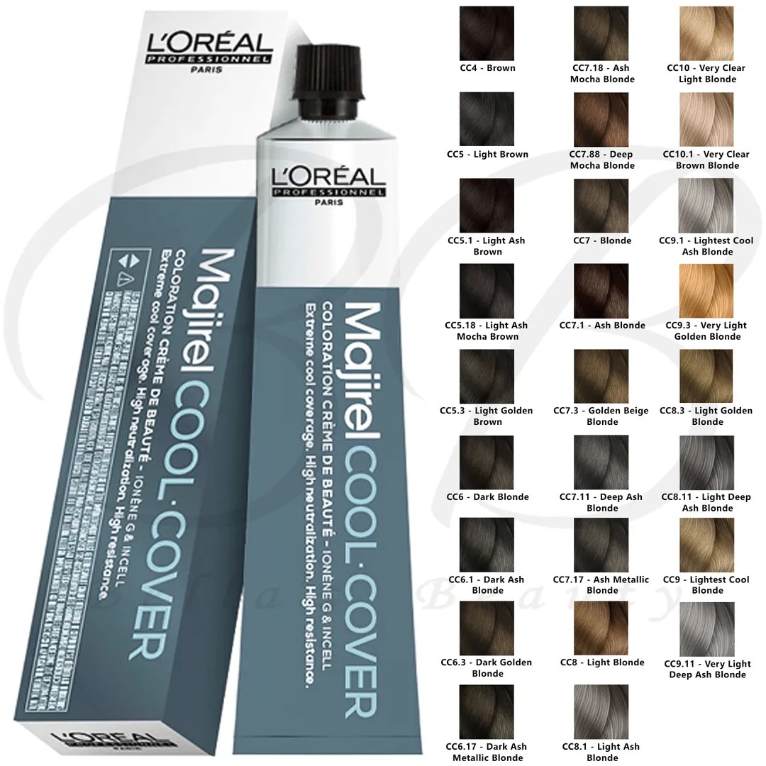L'oreal Professionnel Majirel Cool Cover 8.11 ( Koyu Sarı Yoğun Küllü)   Yoğun Beyaz Kapatıcı Saç Boyası 50ml 