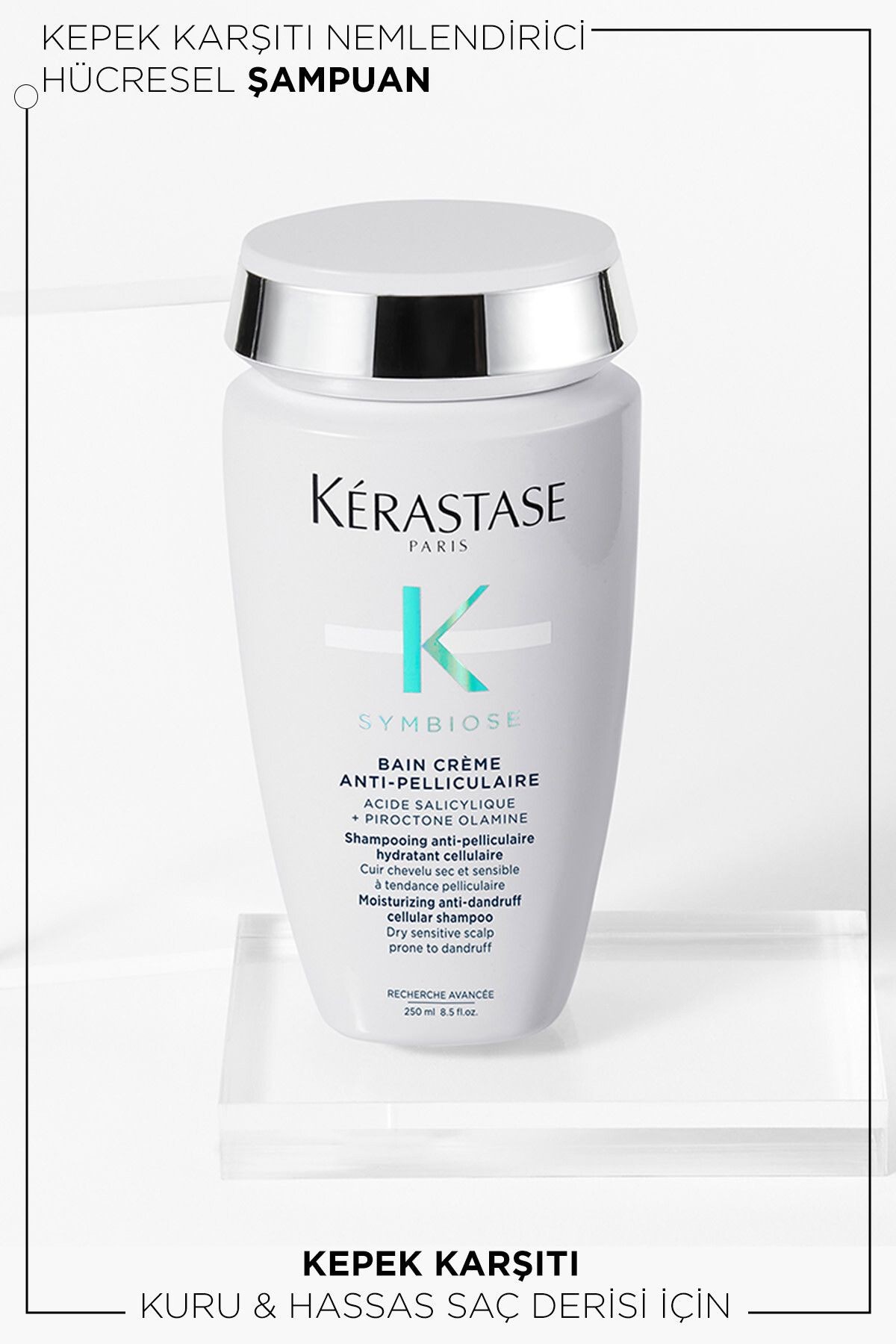 Symbiose Bain Crème Anti-Pelliculaire Kepek Karşıtı Arındırıcı Hücresel Şampuan 250 ml