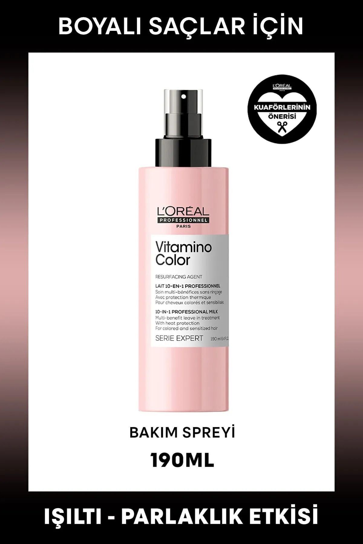 L'oreal Professionnel  Vitamino Color Boyalı Saçlar Için 10 Etkili Mucize Bakım Spreyi 190 Ml