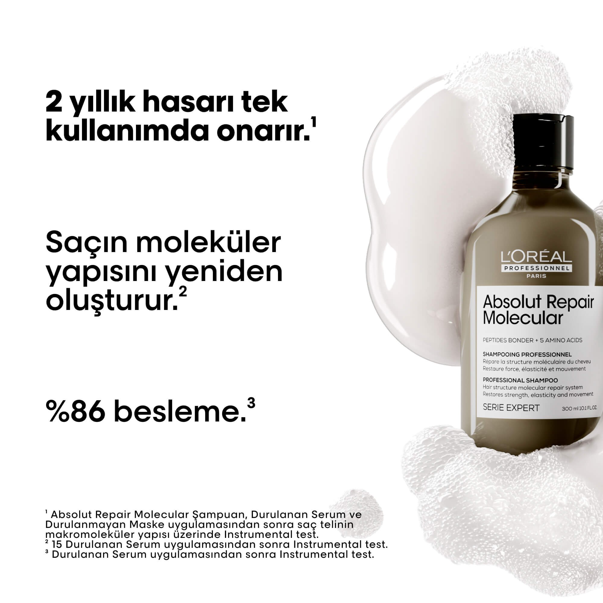 L'oreal Professionnel Absolut Repair Molecular Şampuan 300 ML 