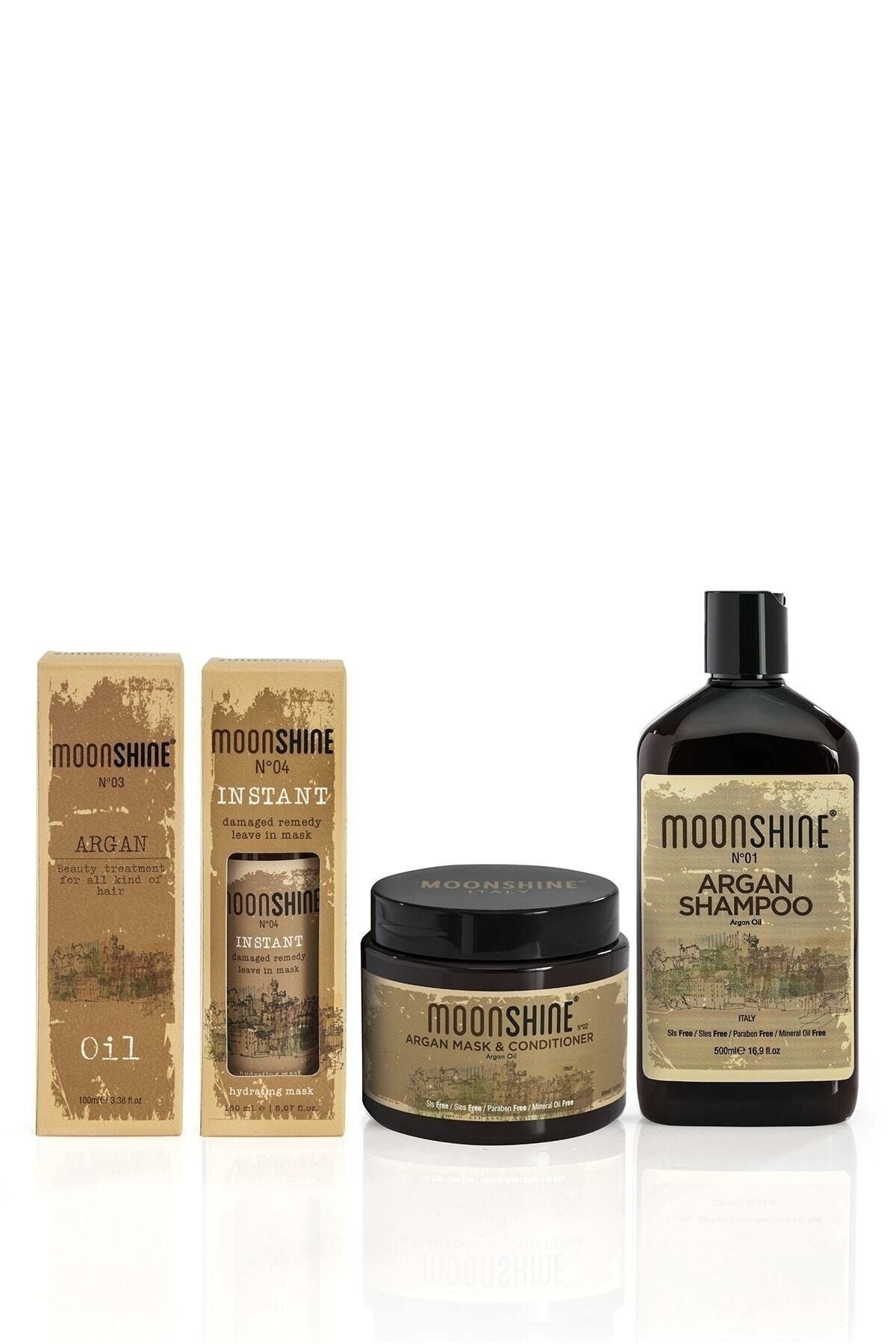 Argan Bakım Seti (4Lü Set) (Argan Oil 100 Ml + İnstant Mask 150 Ml + Argan Maske 500 Ml + Argan Şampuan 500 ml)