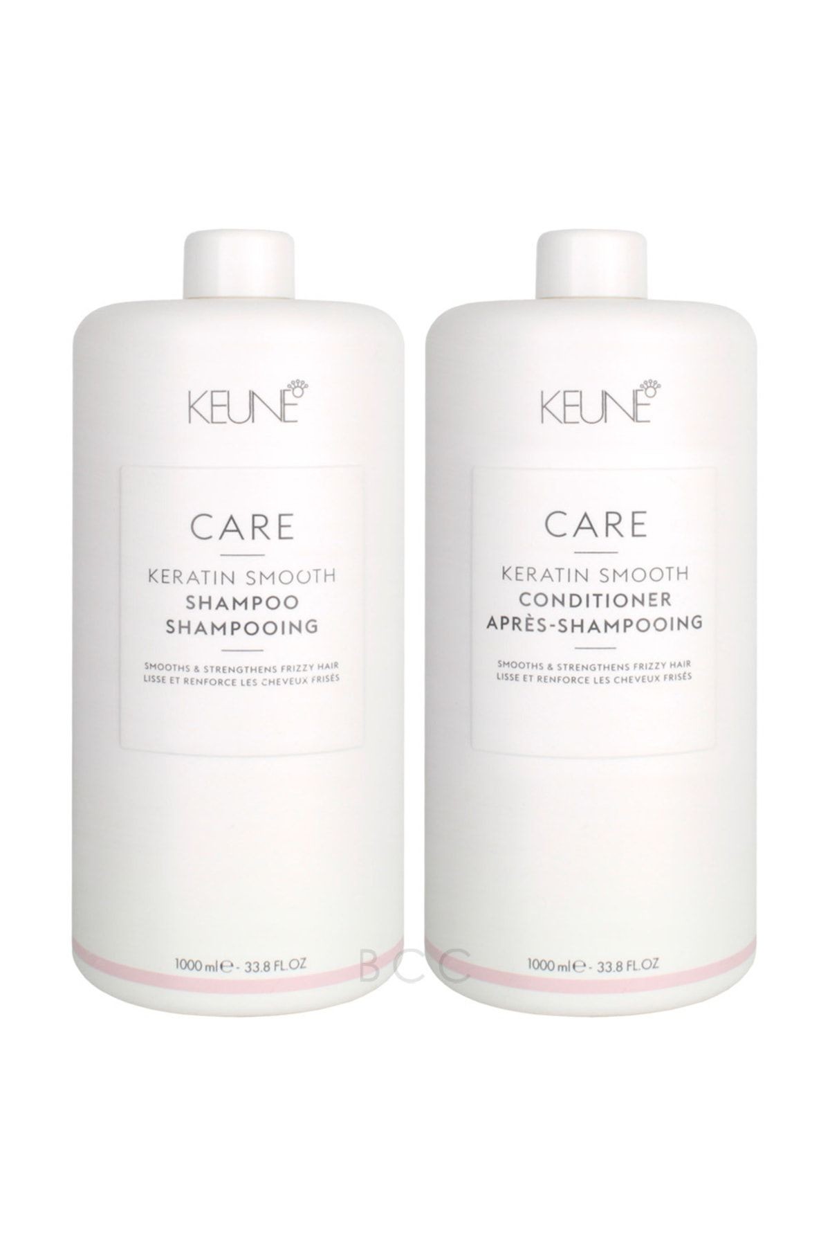 Keratin Smooth  ( 2'Lİ SET BÜYÜK BOY ) Keratin Smooth Shampoo 1000 Ml & Keratin Smooth Conditioner 1000 Ml 