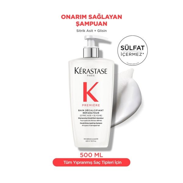 Kerastase Premiere Bain Decalcifiant Reparateur (Yıpranmış Saçlar Için Onarım Sağlayan) Şampuan 500 ml