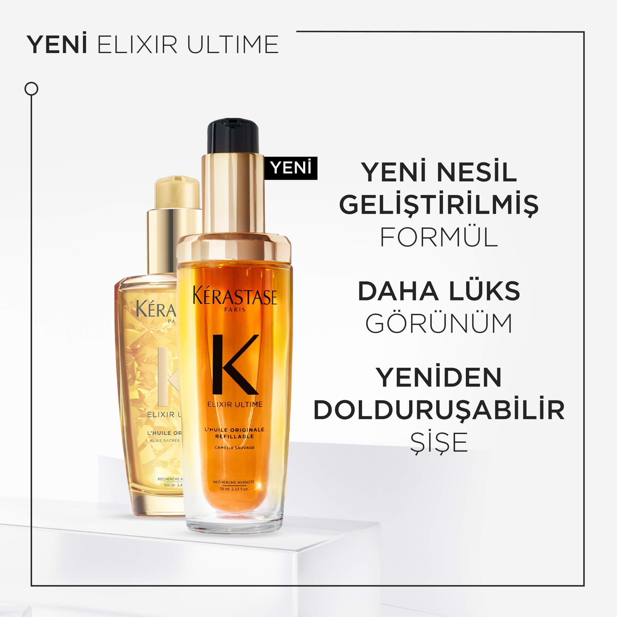 Kerastase Elixir Ultime Oil Yedek Şişe Saç Bakım Yağı 75 ML