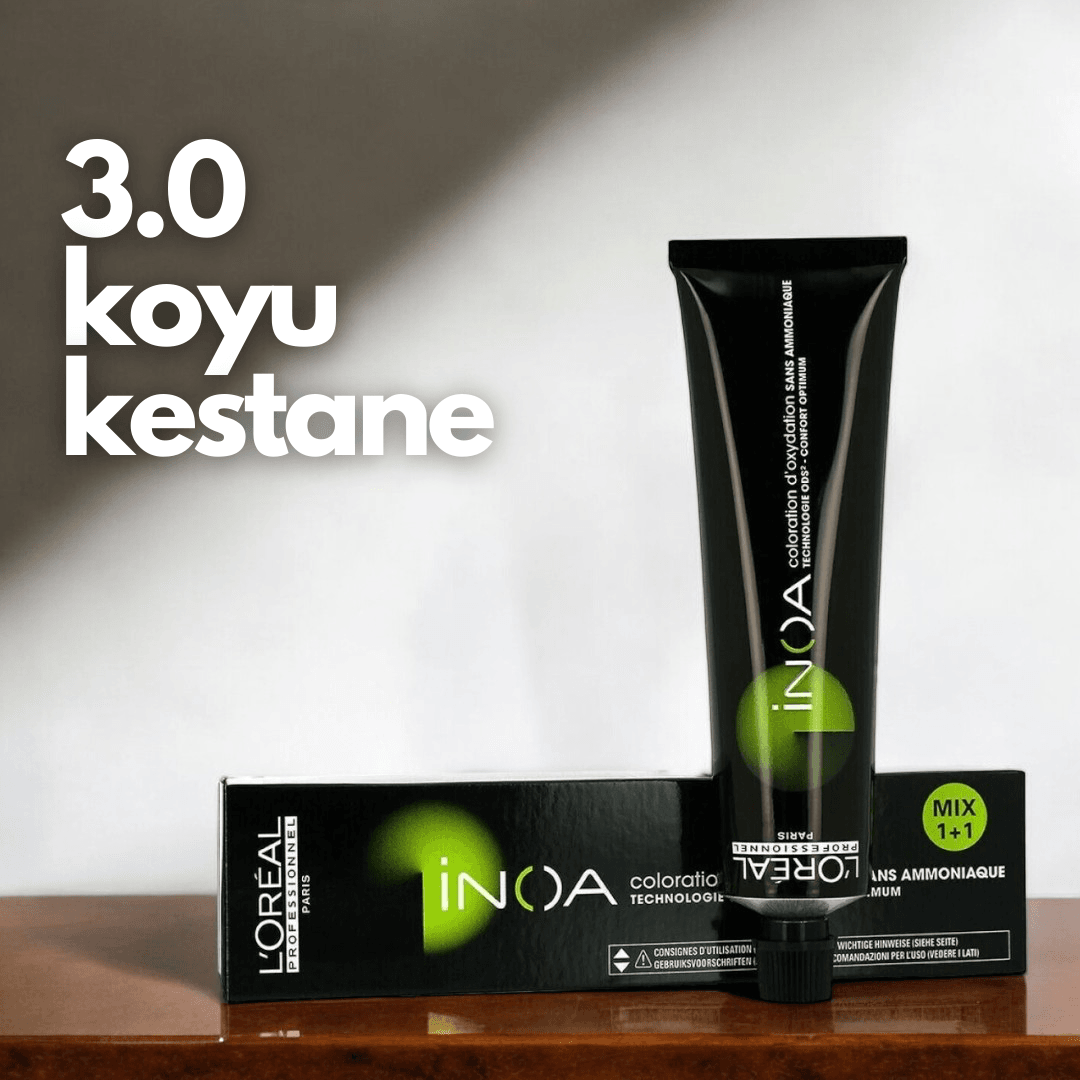 Loreal İnoa  3.0 Numara (Koyu Kestane) Saç Boyası  60gr