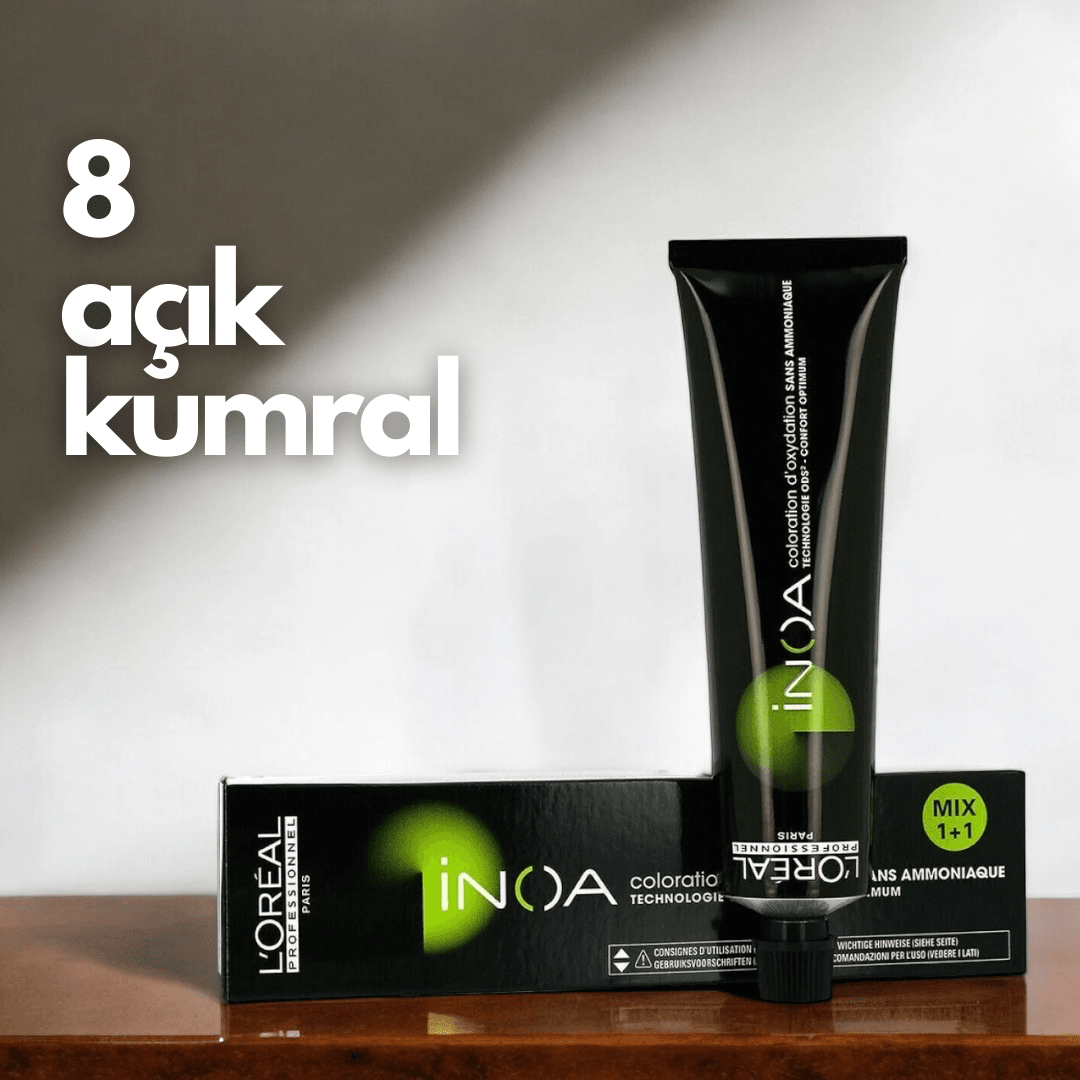 Loreal İnoa 8 Numara (Açık Kumral) Saç Boyası 60gr