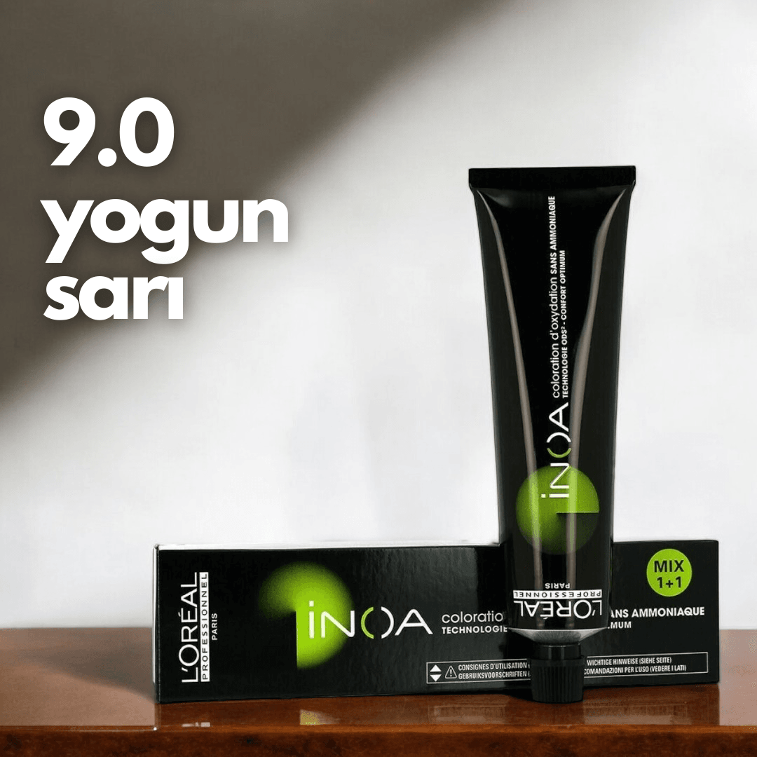 Loreal İnoa 9.0 Numara (Yoğun Sarı) Saç Boyası  60 Ml