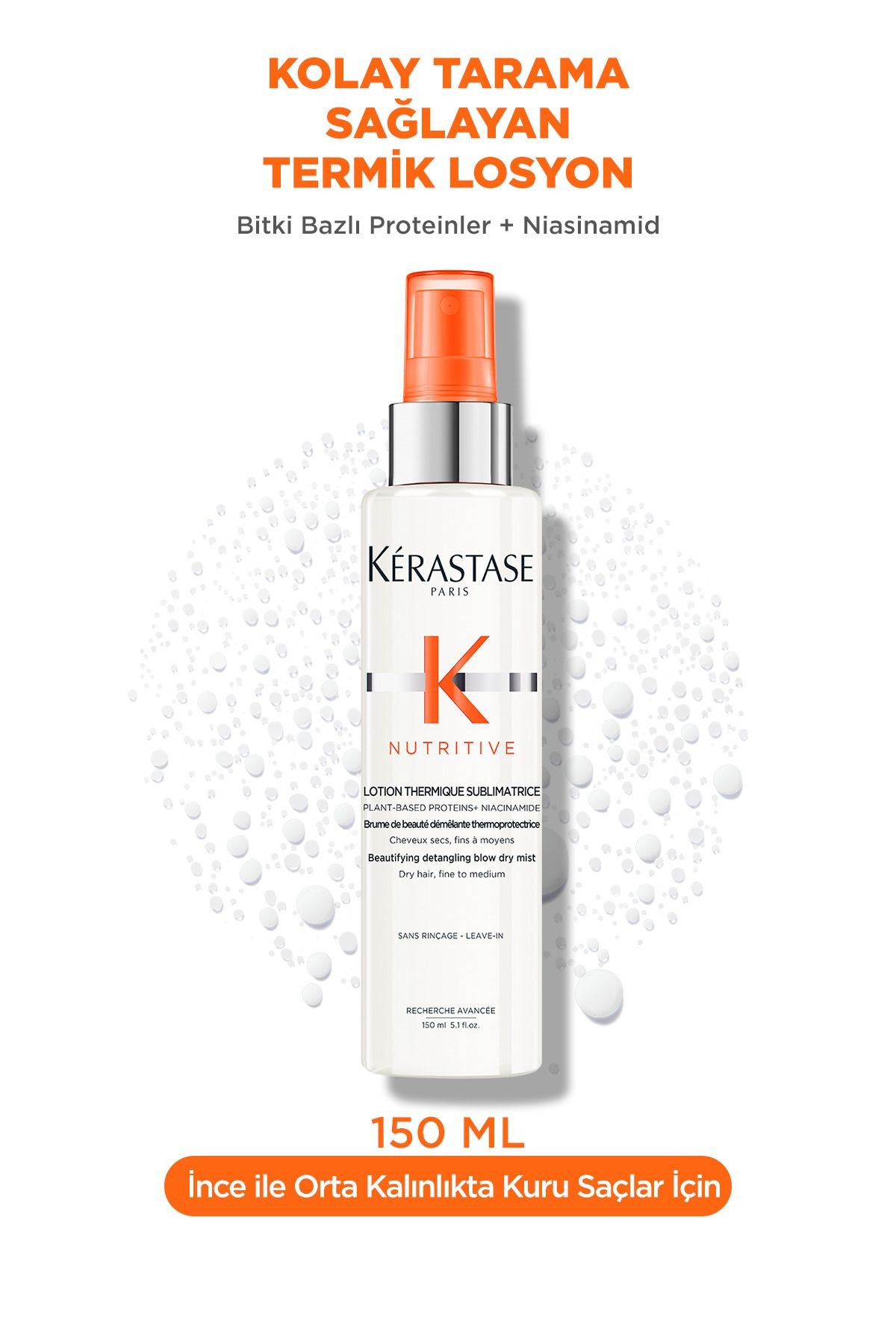  Nutritive Lotion Thermique Kolay Tarama Sağlayan Termik Losyon 150 ml 