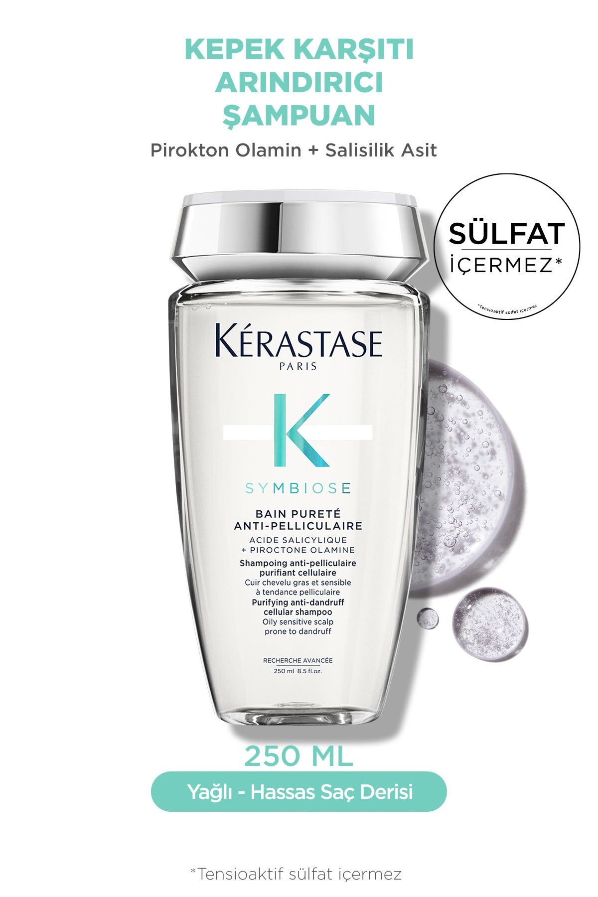  Symbiose Bain Pureté Anti-Pelliculaire Kepek Karşıtı Arındırıcı Hücresel Şampuan 250 ml