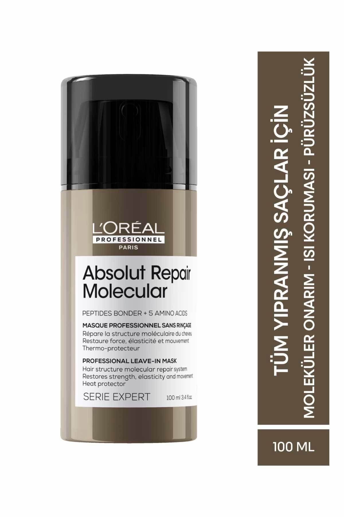 L'oreal Professionnel Absolut Repair Molecular Leave İn  Durulanmayan Maske 100 Ml 