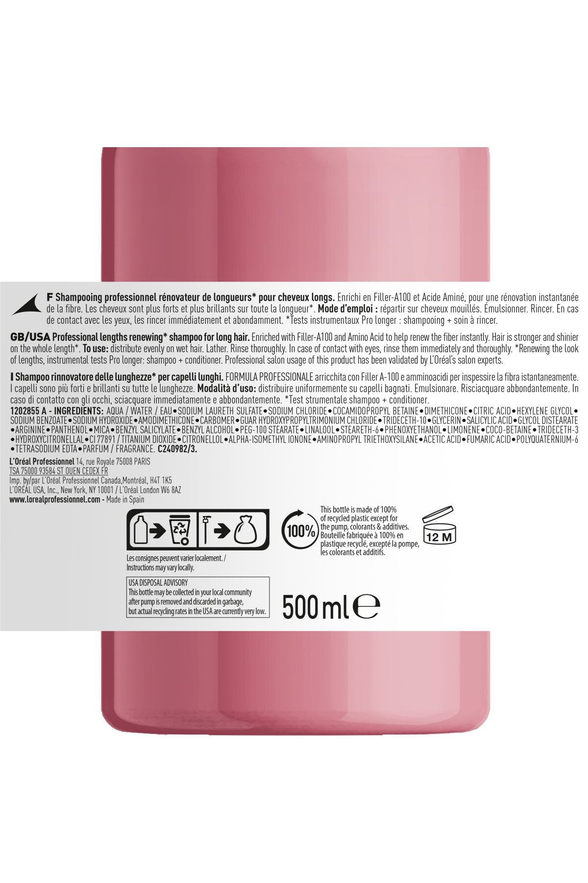 L'oreal Professionnel Pro Longer Şampuan 500 Ml