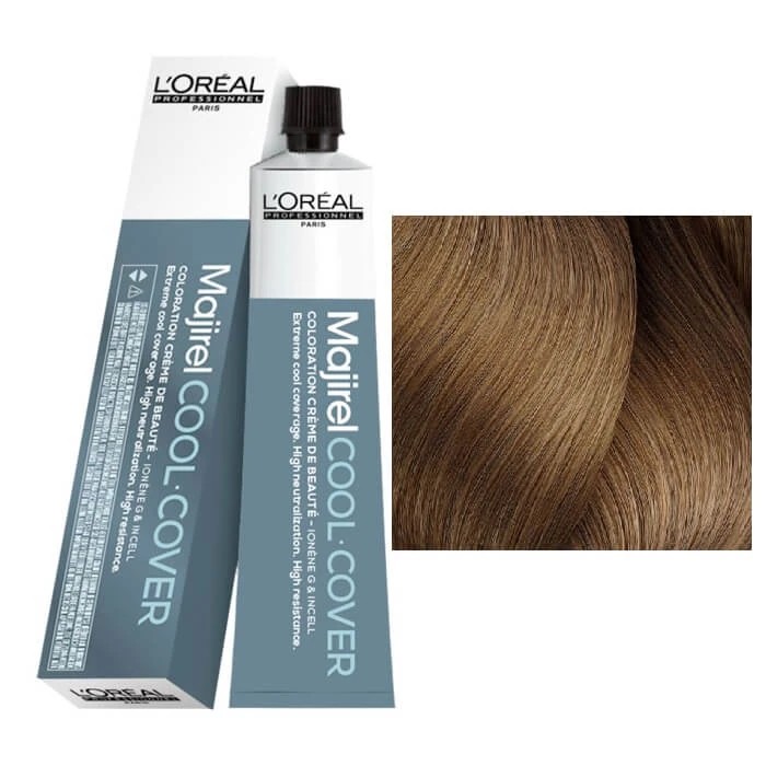L'oreal Professionnel Majirel Cool Cover 8.11 ( Koyu Sarı Yoğun Küllü)   Yoğun Beyaz Kapatıcı Saç Boyası 50ml 