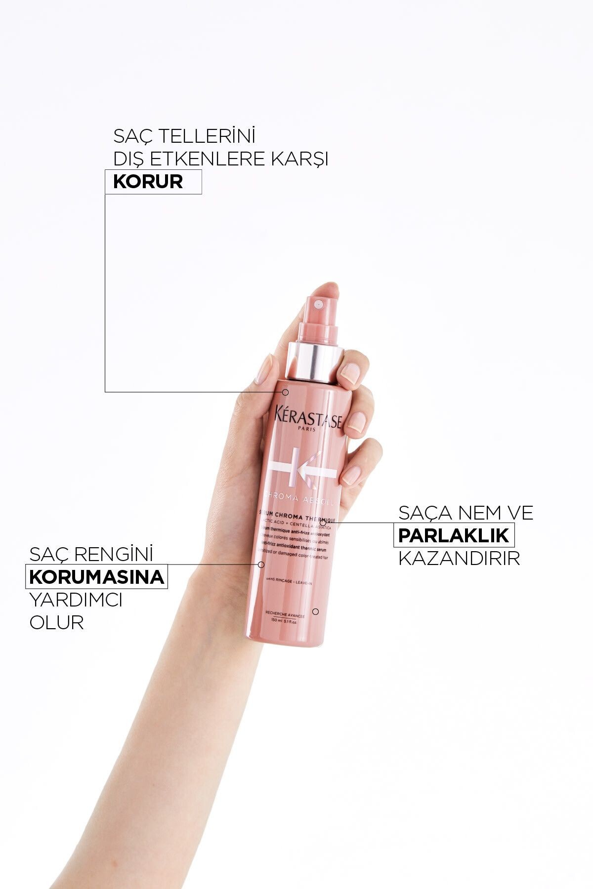 Chroma Absolu Boyalı Saçlar Için Elektriklenme Karşıtı Antioksidanlı Termik Serum 150 ml