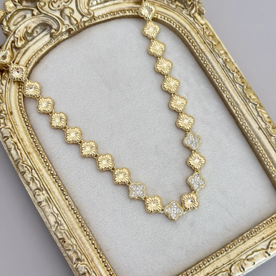 yonca özel seri VIP kolye | altın kaplama