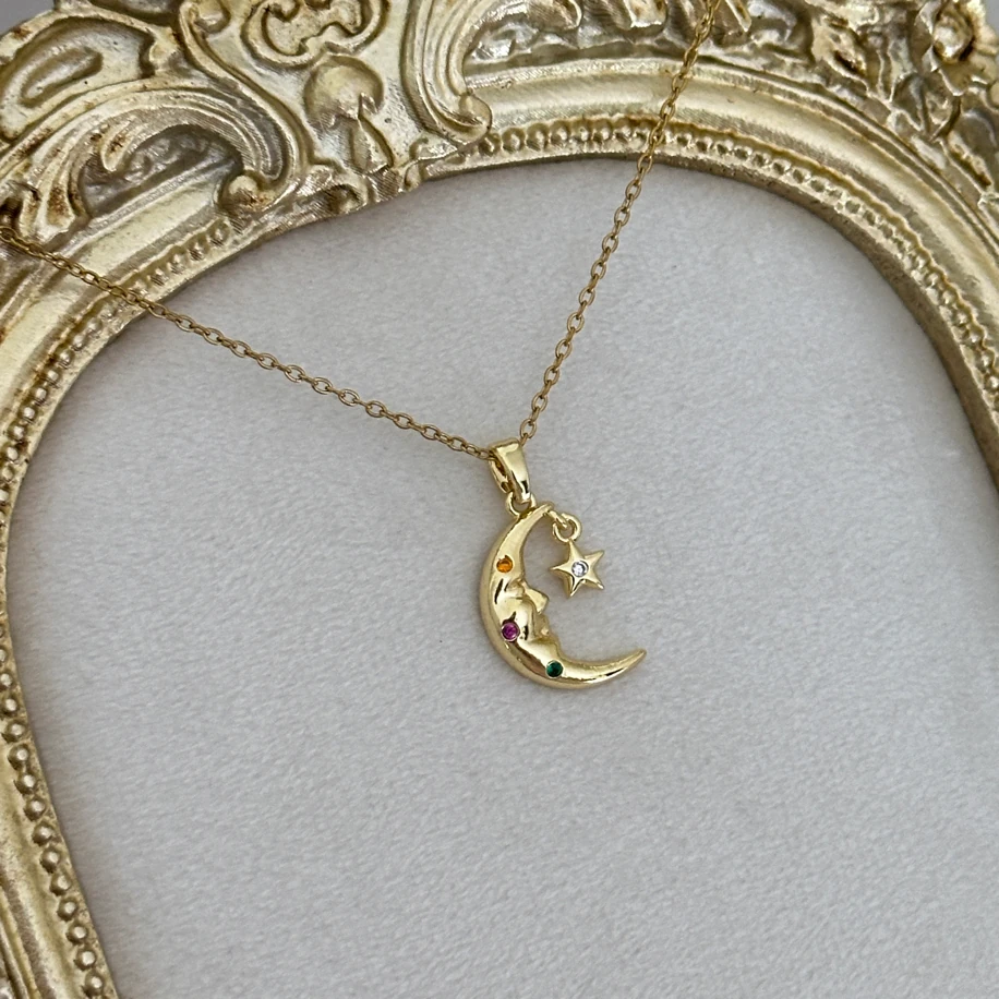 ay yıldız gold kolye | çelik