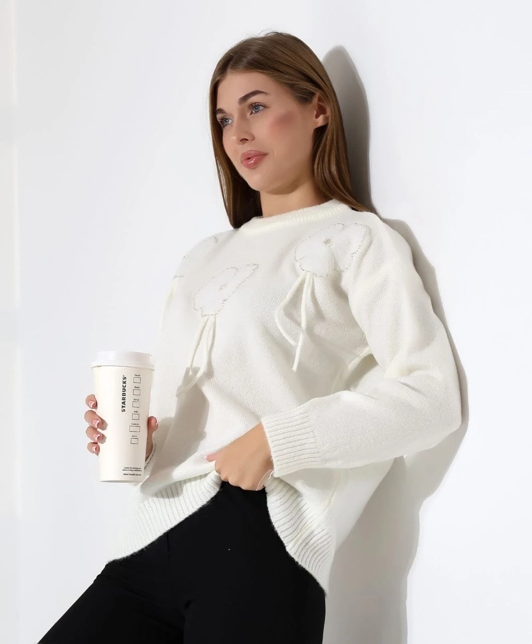 çiçekli triko Kazak 