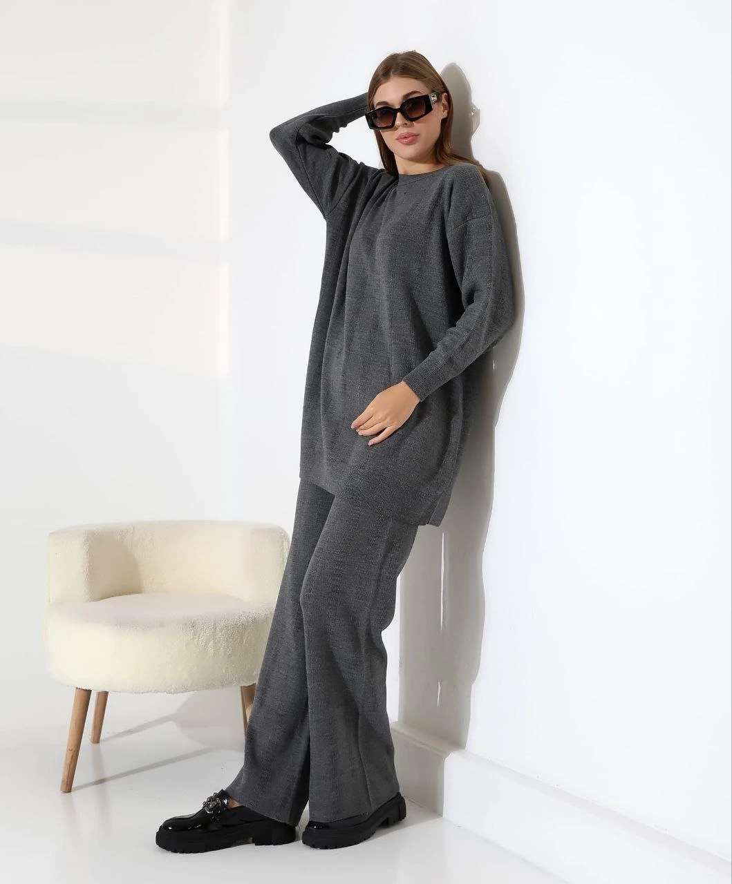 tunikli Triko takım 