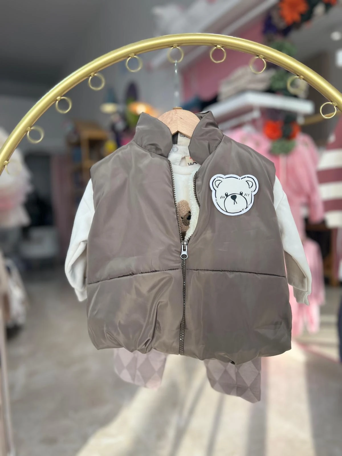 KAHVERENGİ CEKET 3LÜ TAKIM