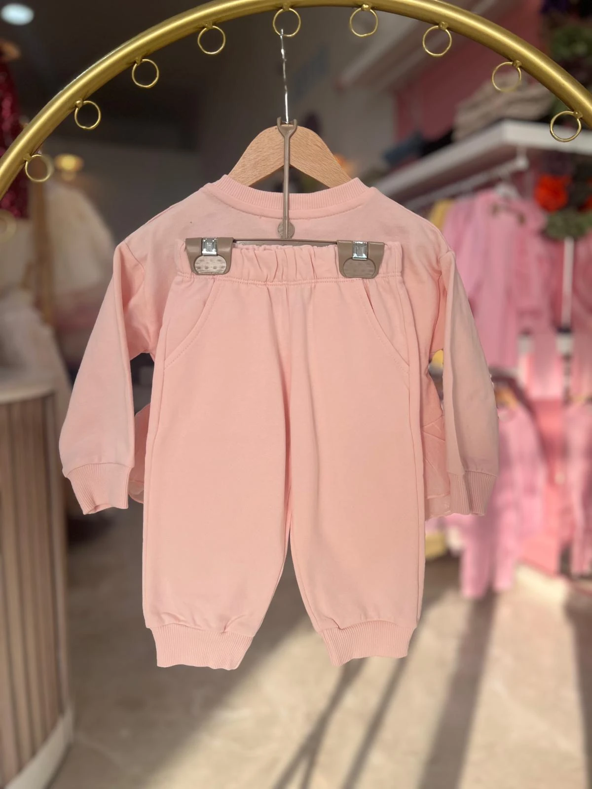 SİFON DETAYLI PUDRA TAKIM