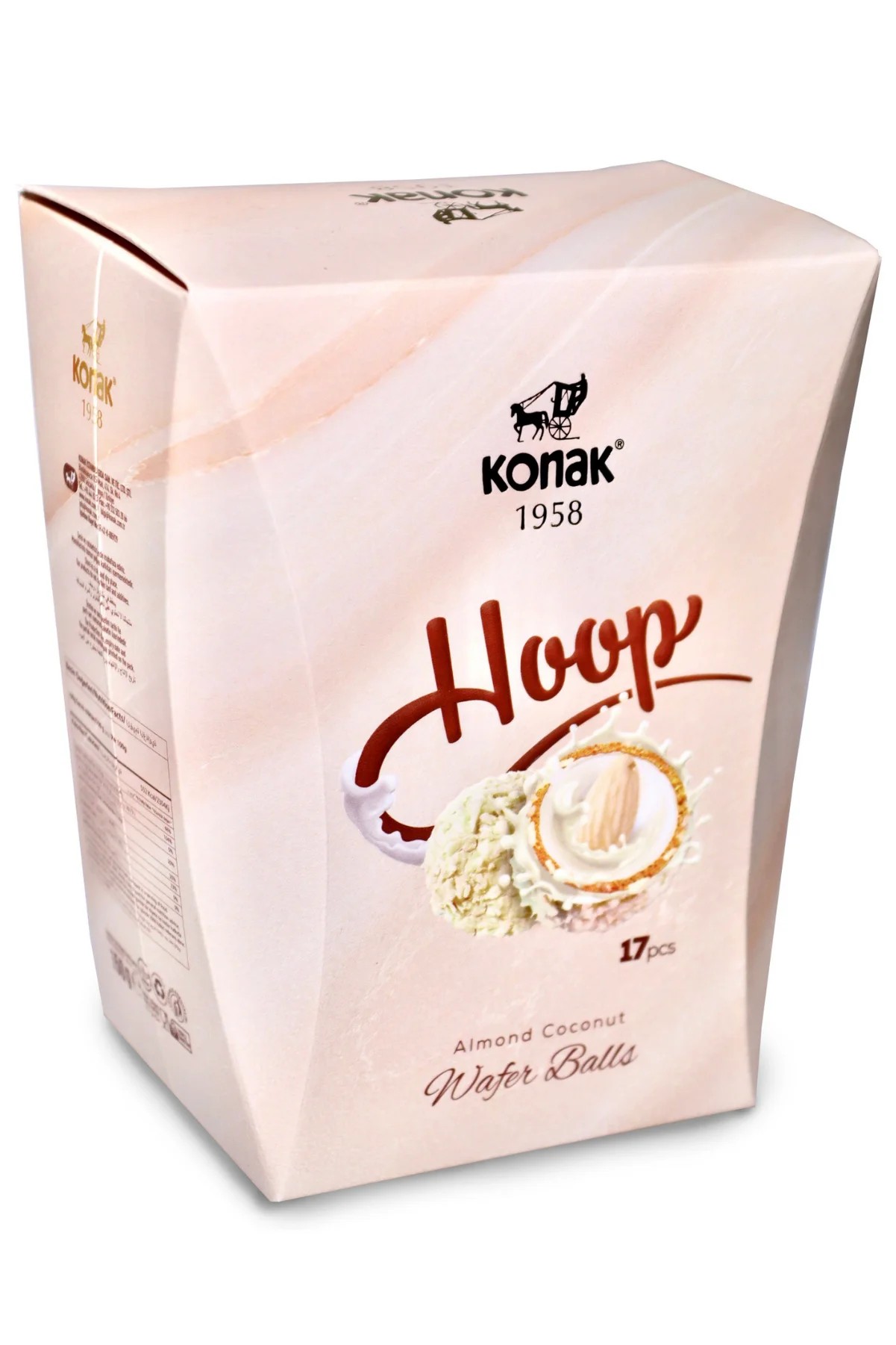 Hoop Gofret Tüm Badem Dolgulu Hindistan Cevizi Topları 150 Gr (17 Adet)