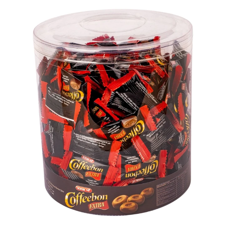 Coffeebon Extra 800 gr Pvc Asetat Kutu Extra Sütlü&tereyağlı&kahveli Bonbon Şeker