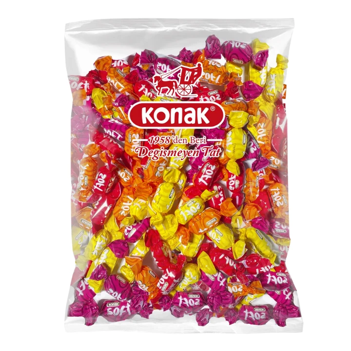 Soft Meyve Dolgulu Yumuşak Şeker (1000 Gr)
