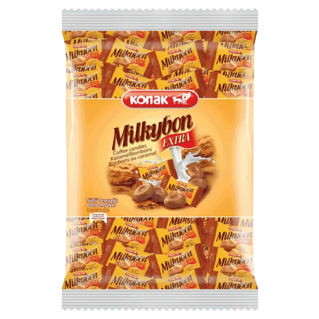 Milkybon Extra Tereyağlı & Sütlü Şeker (1000 Gr)