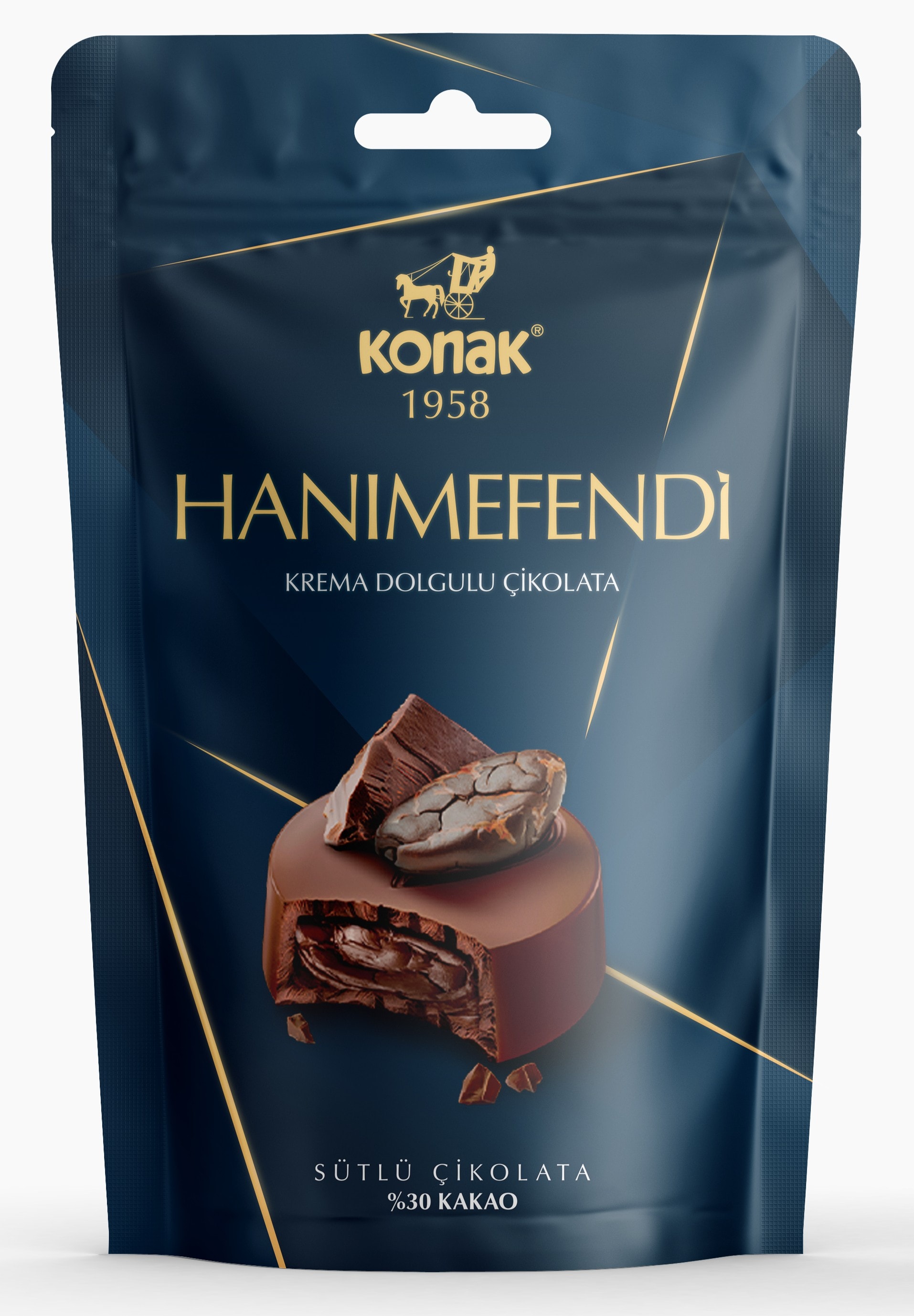 Hanımefendi Krema Dolgulu Sütlü Çikolata (85 Gr)