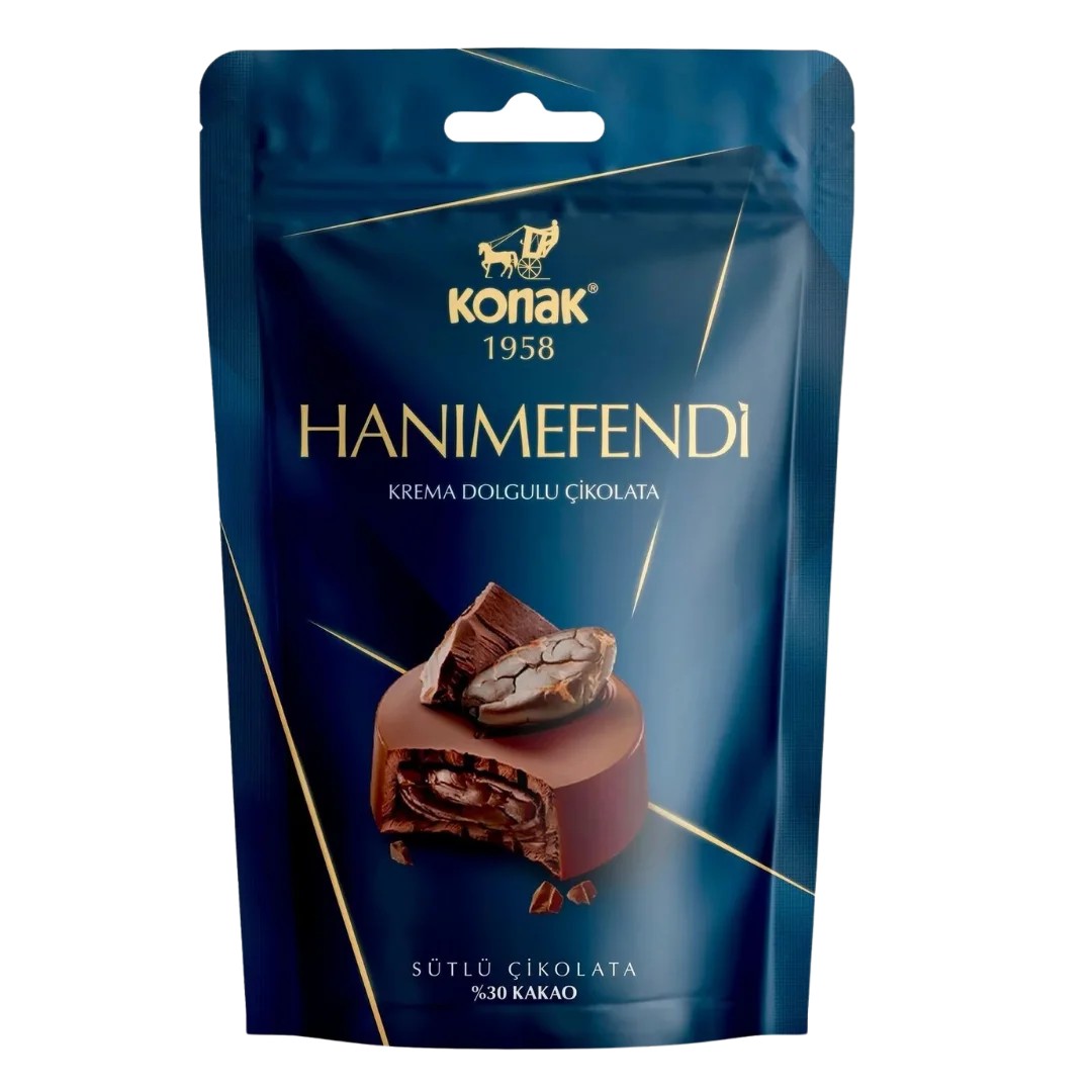 Hanımefendi Krema Dolgulu Sütlü Çikolata (85 Gr)