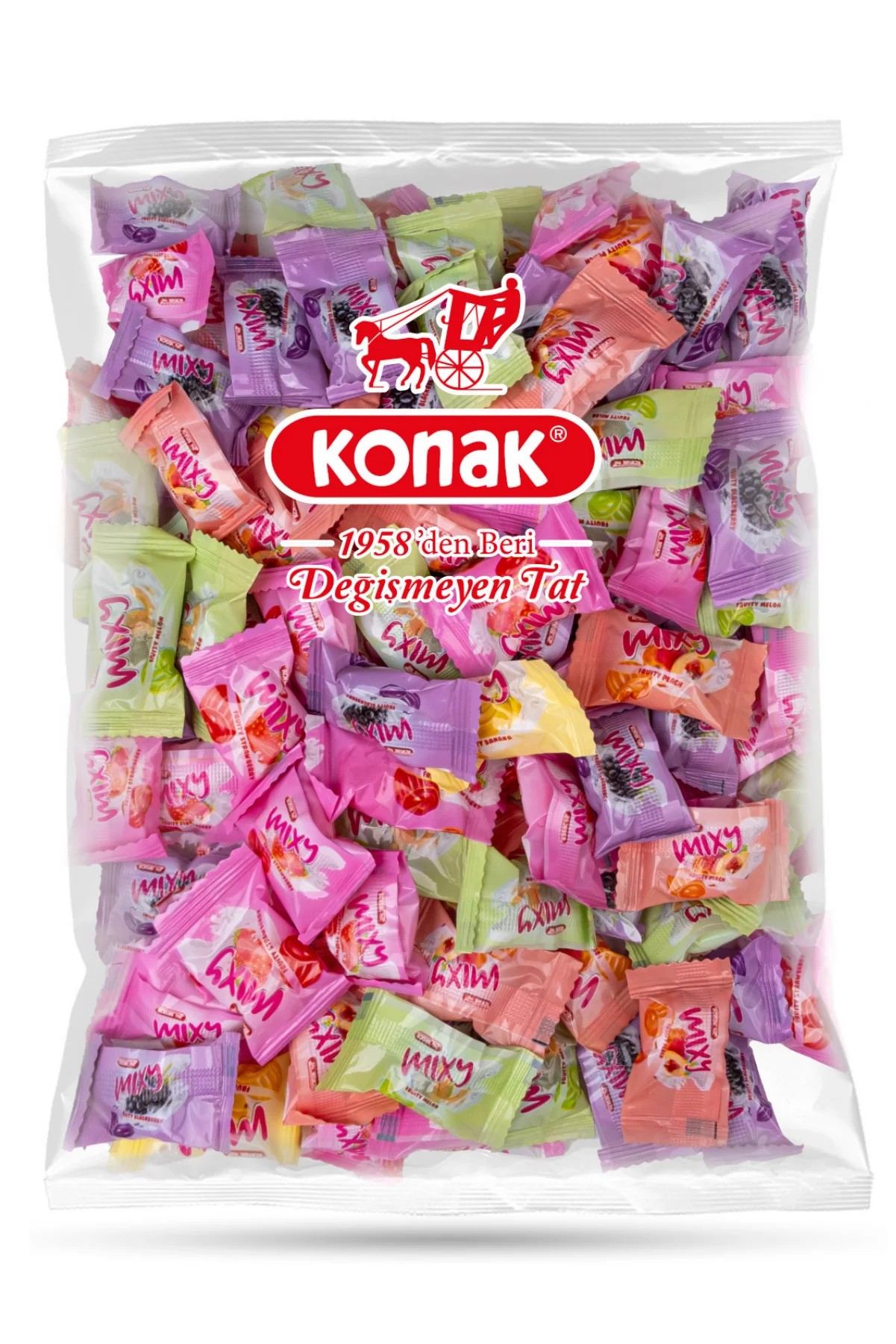 Mixy Meyve Dolgulu Bonbon Şeker (1000 Gr)