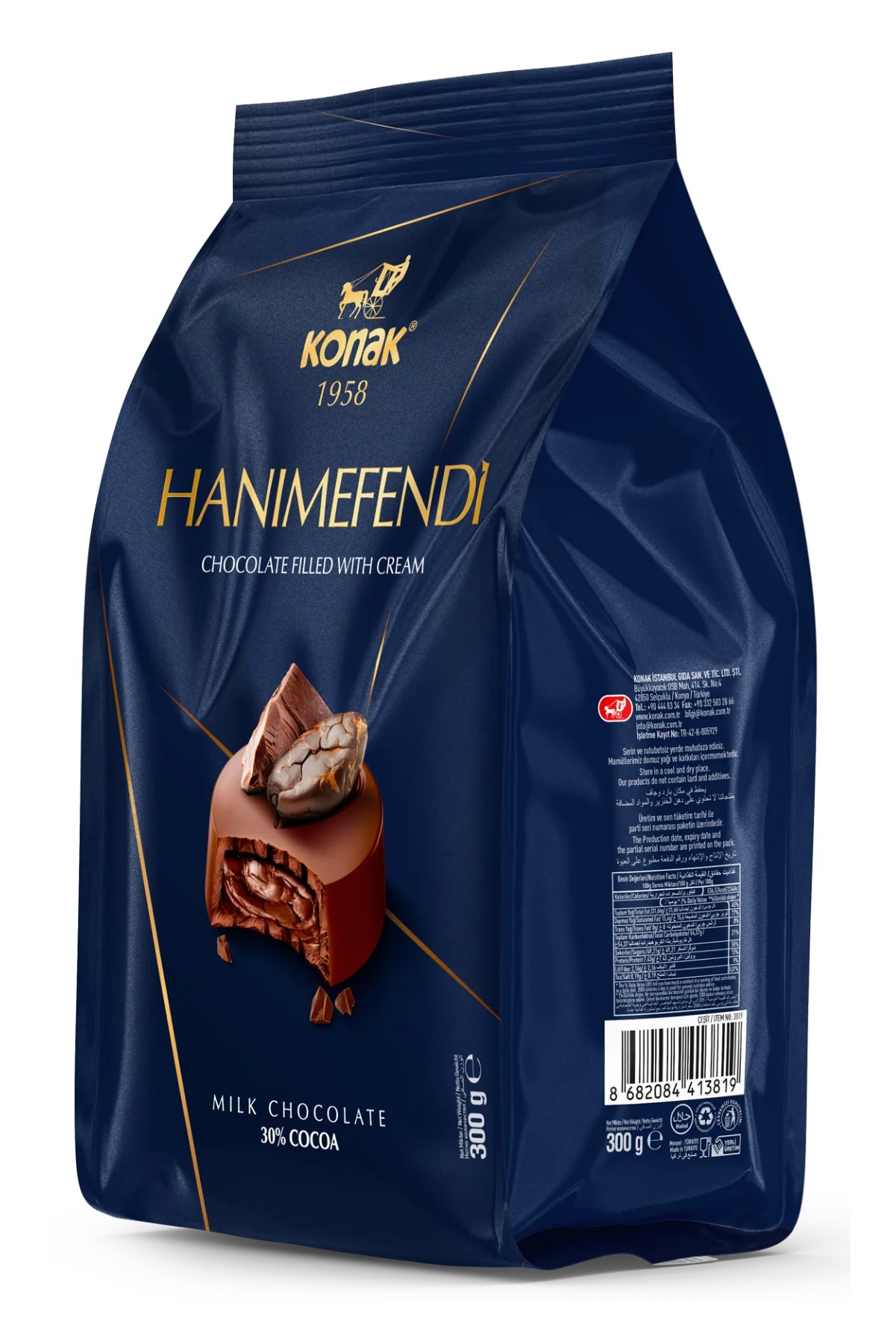 Hanımefendi Krema Dolgulu Sütlü Çikolata (300 Gr)