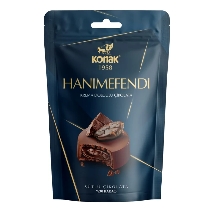 Hanımefendi Krema Dolgulu Sütlü Çikolata (85 Gr)