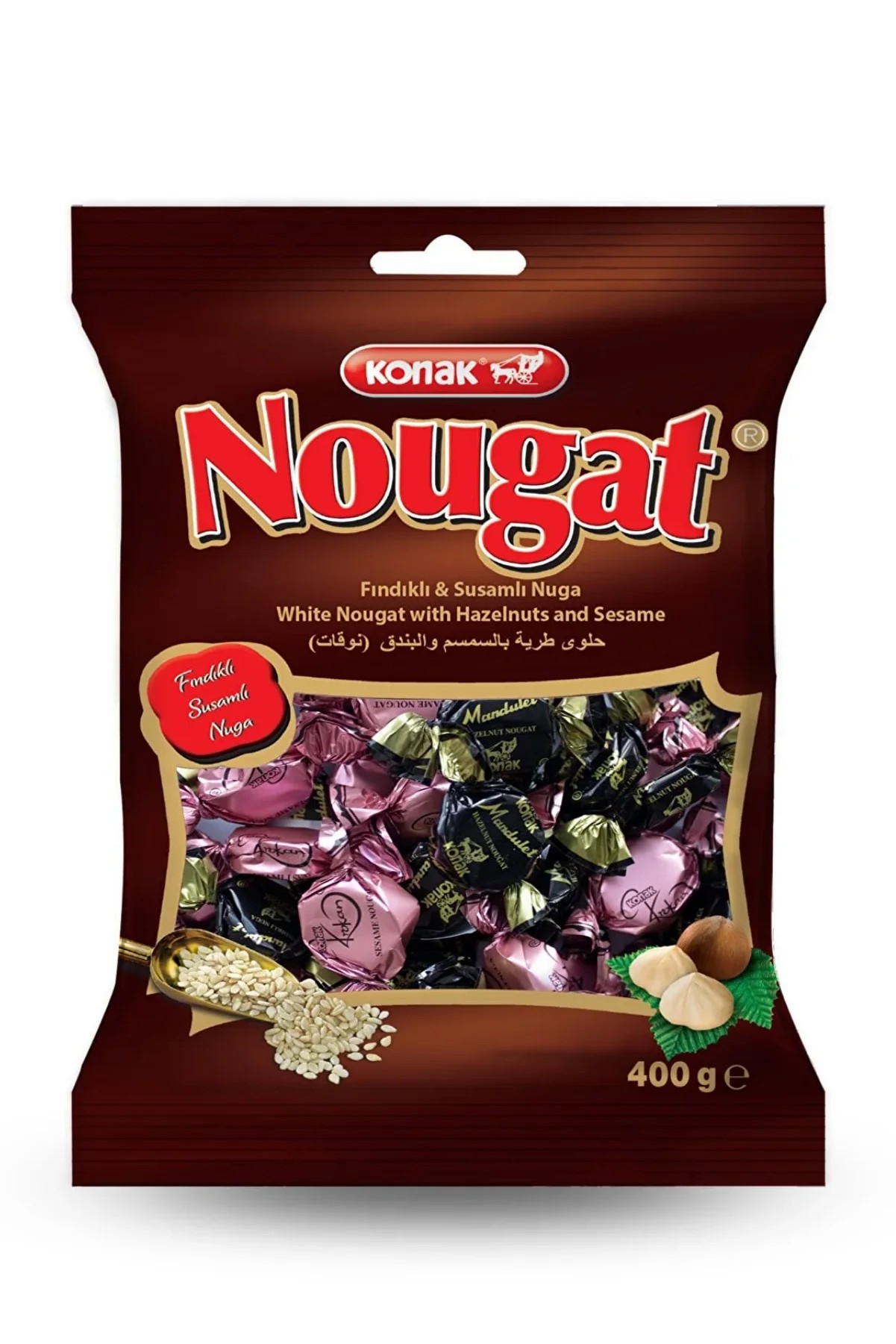 Nougat Fındıklı Ve Susamlı Nuga (400 Gr)