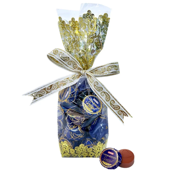 Hanımefendi Hediyelik Poşette Krema Dolgulu Sütlü Çikolata (200 Gr)