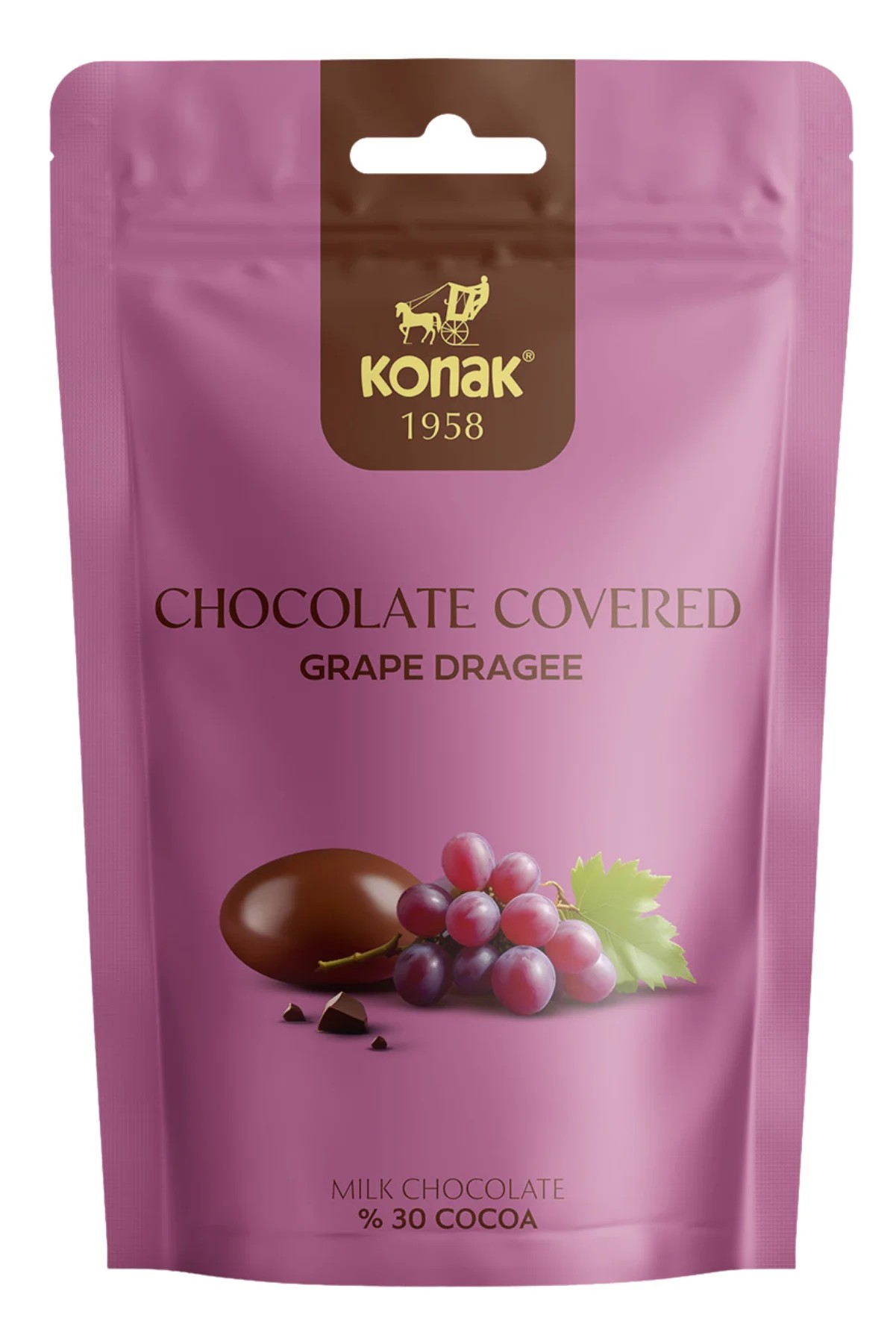 Sütlü Çikolata Kaplı Üzüm Draje (85 Gr)