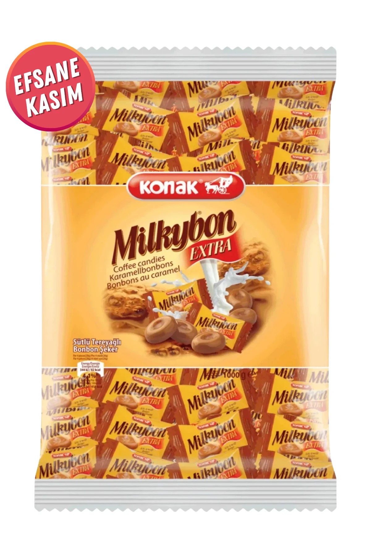 Milkybon Extra Tereyağlı & Sütlü Şeker (1000 Gr)