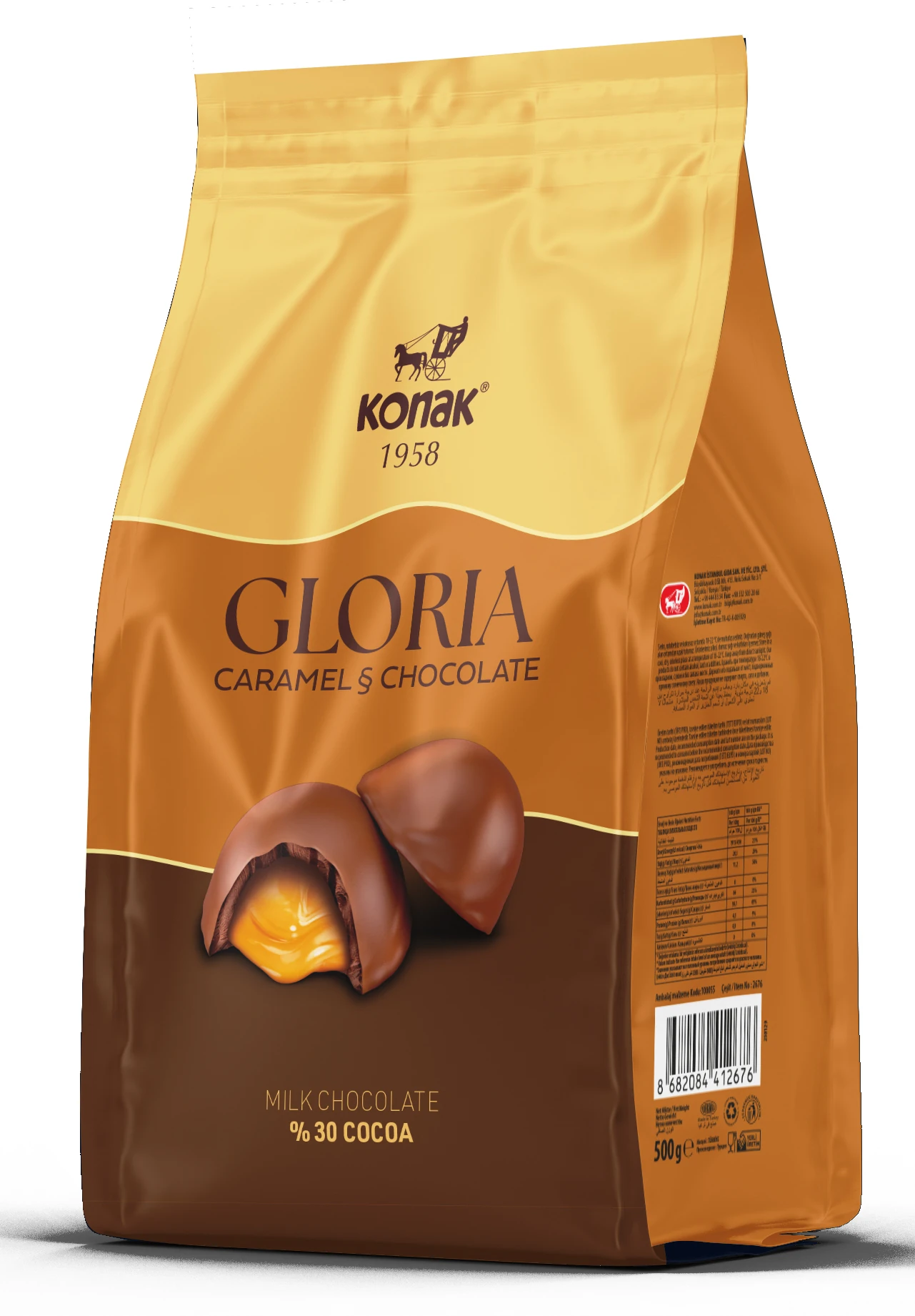 Konak Karamel Çikolata Kaplı Karamel (500 Gr)