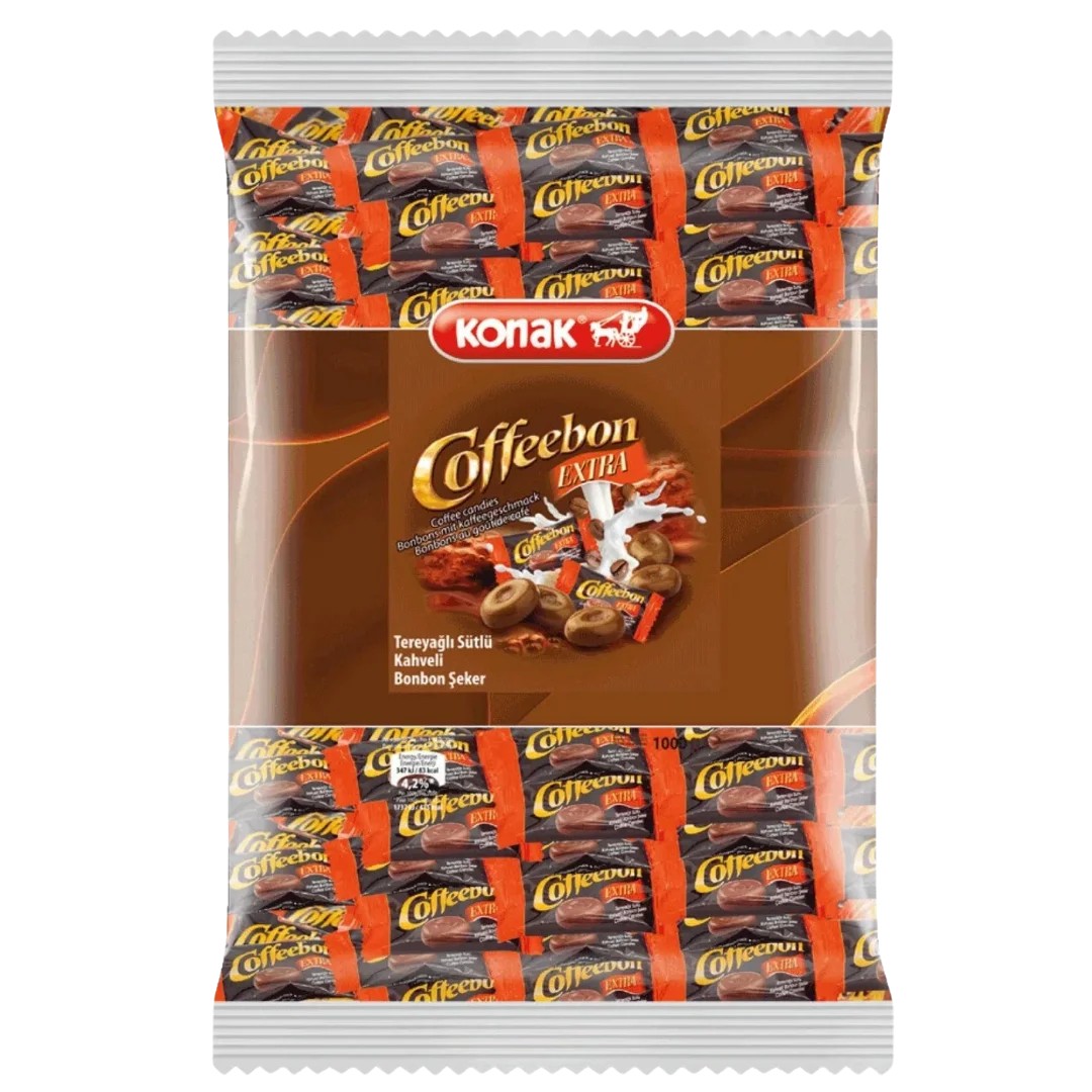 Coffeebon Extra Kahveli & Tereyağlı & Sütlü Sert Şeker (1000 Gr)