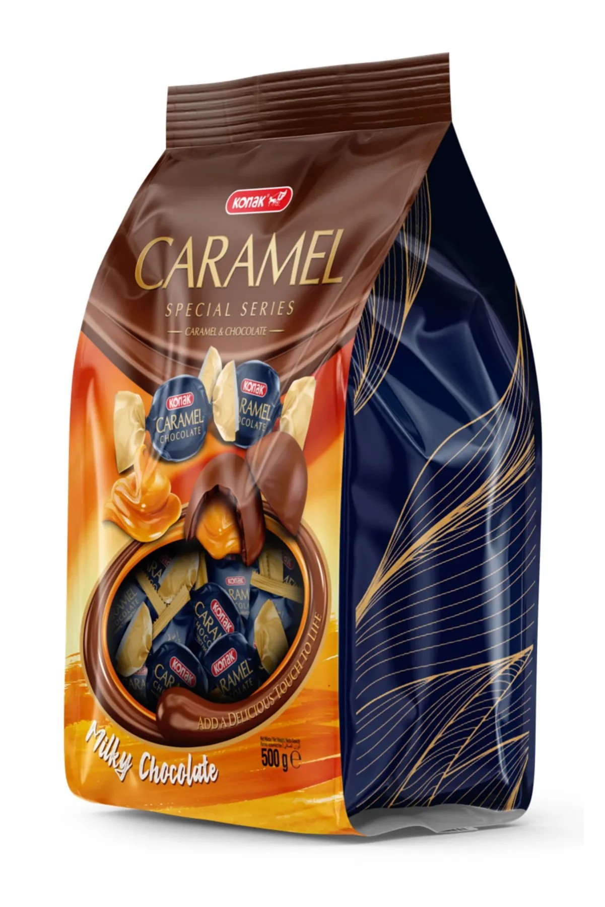 Konak Caramel Çikolata Kaplı Karamel (500 Gr)