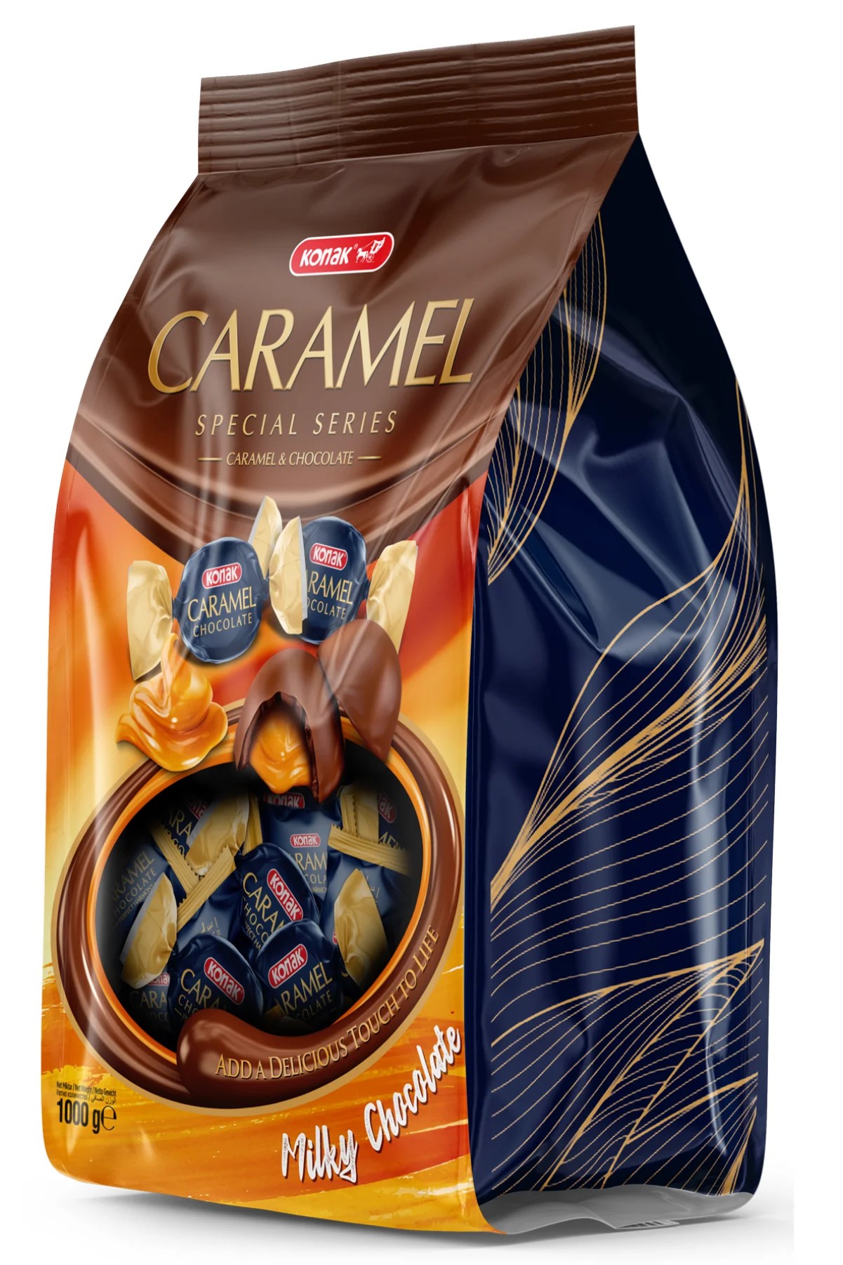 Konak Caramel Çikolata Kaplı Karamel (1000 Gr)